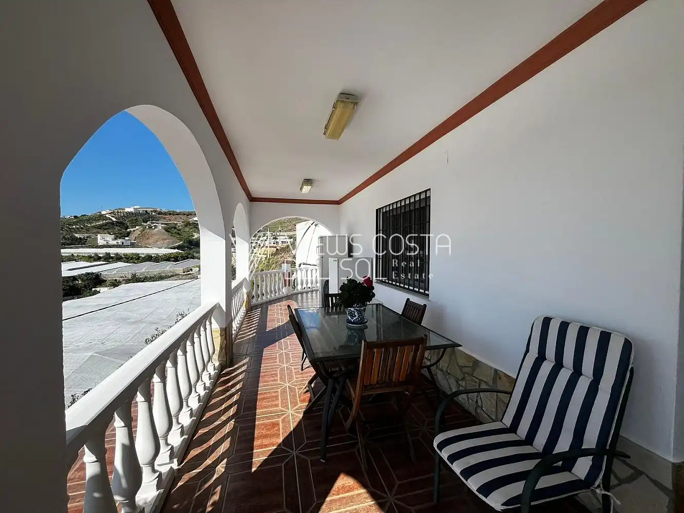 Terrassa de Casa o xalet de lloguer en Algarrobo amb Aire condicionat, Calefacció i Terrassa