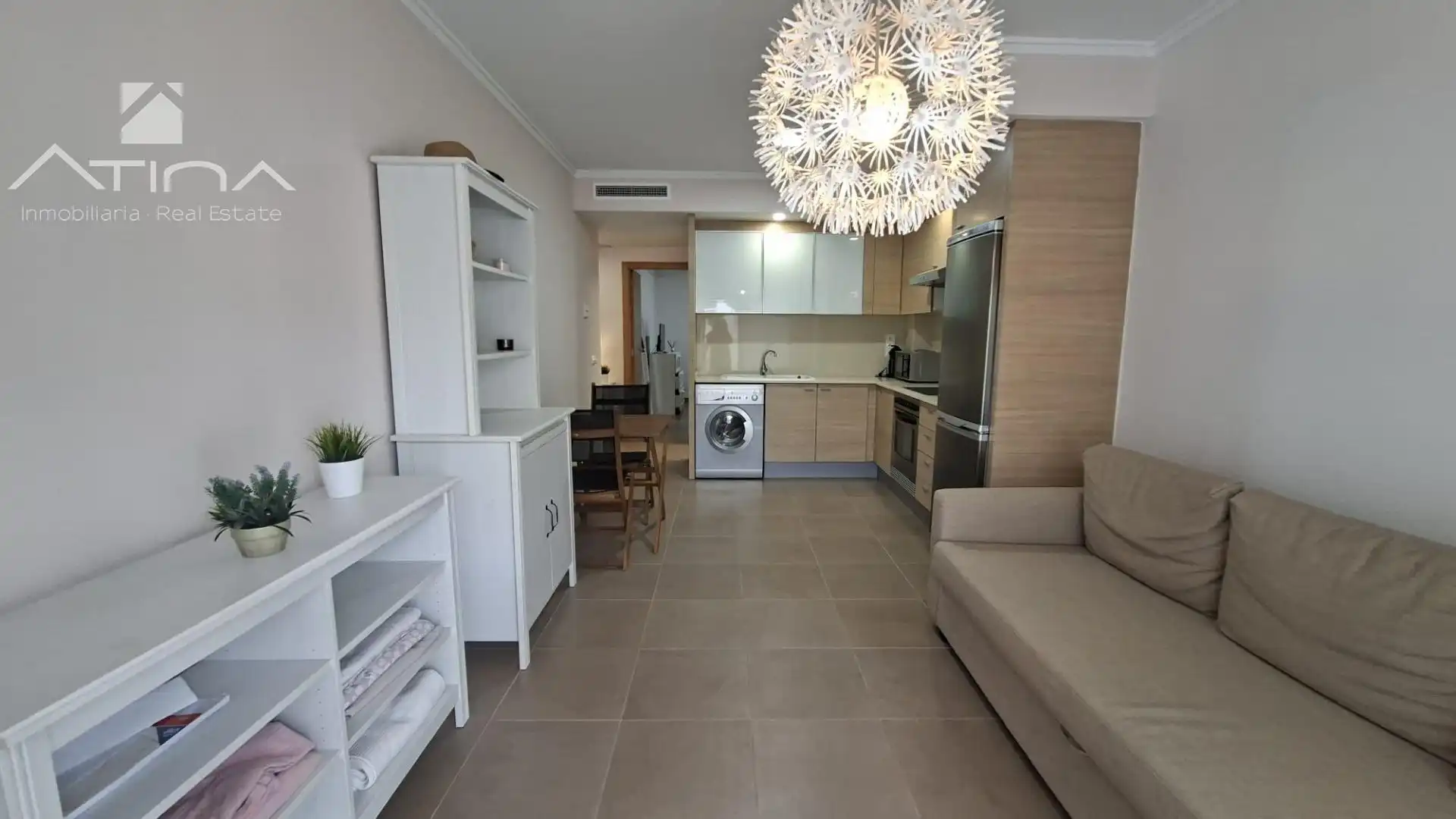 Sala d'estar de Planta baixa en venda en Daimús amb Aire condicionat, Jardí privat i Terrassa