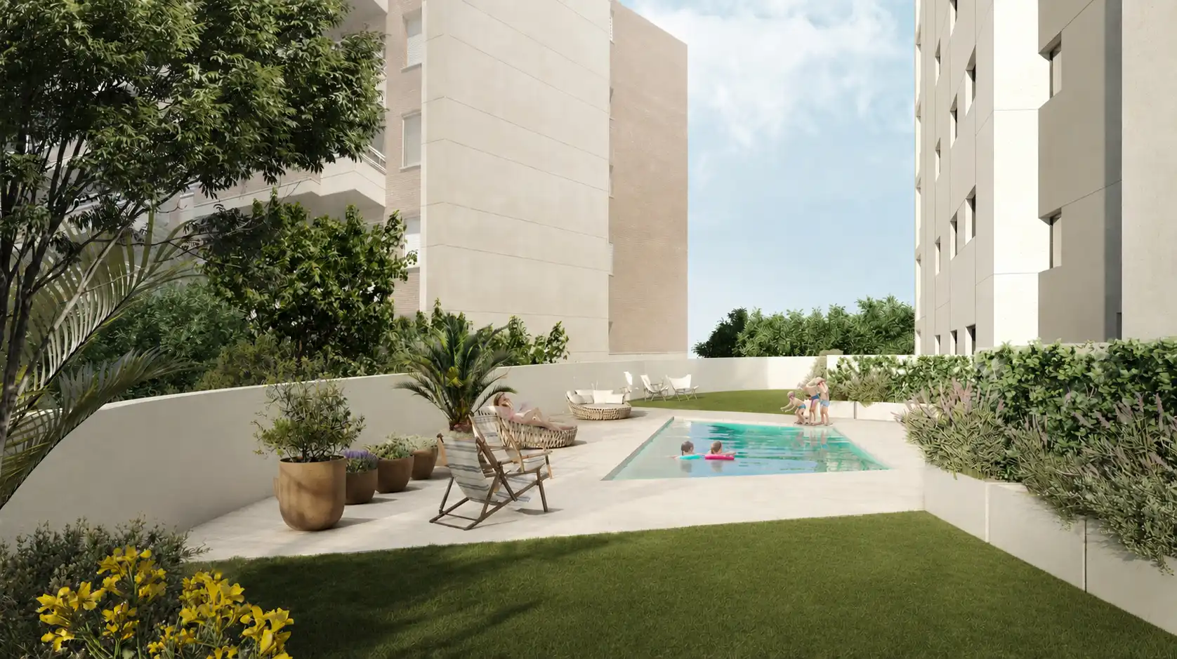 Neubau-Wohnung mit Terrasse zum Verkauf in Plaça Països Catalans 9