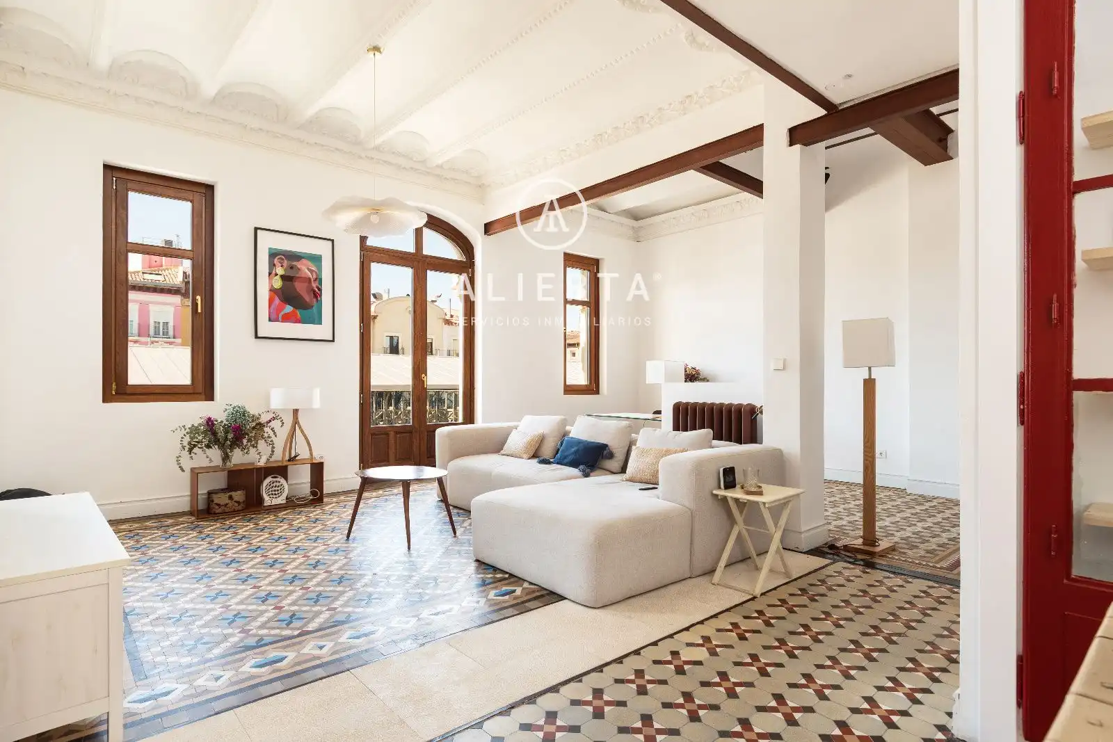 Living room of Flat for sale in  Zaragoza Capital  with Air Conditioner, Heating and Terrace