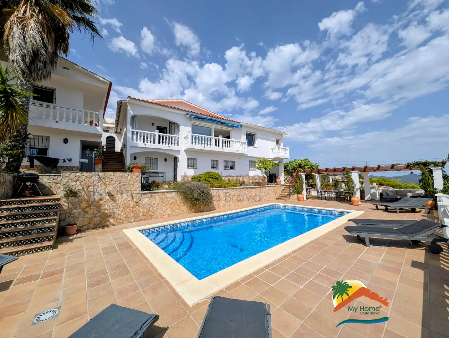 Vista exterior de Casa o xalet en venda en Lloret de Mar amb Calefacció, Jardí privat i Terrassa