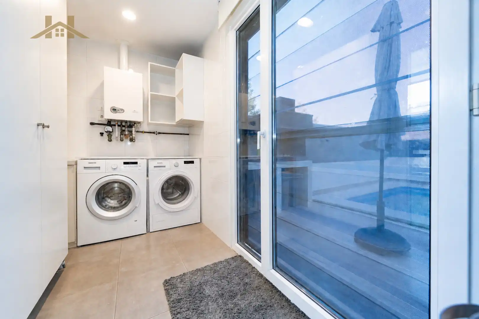 Balcony of Detached homes for sale in Boadilla del Monte  with Air Conditioner, Heating and Private garden