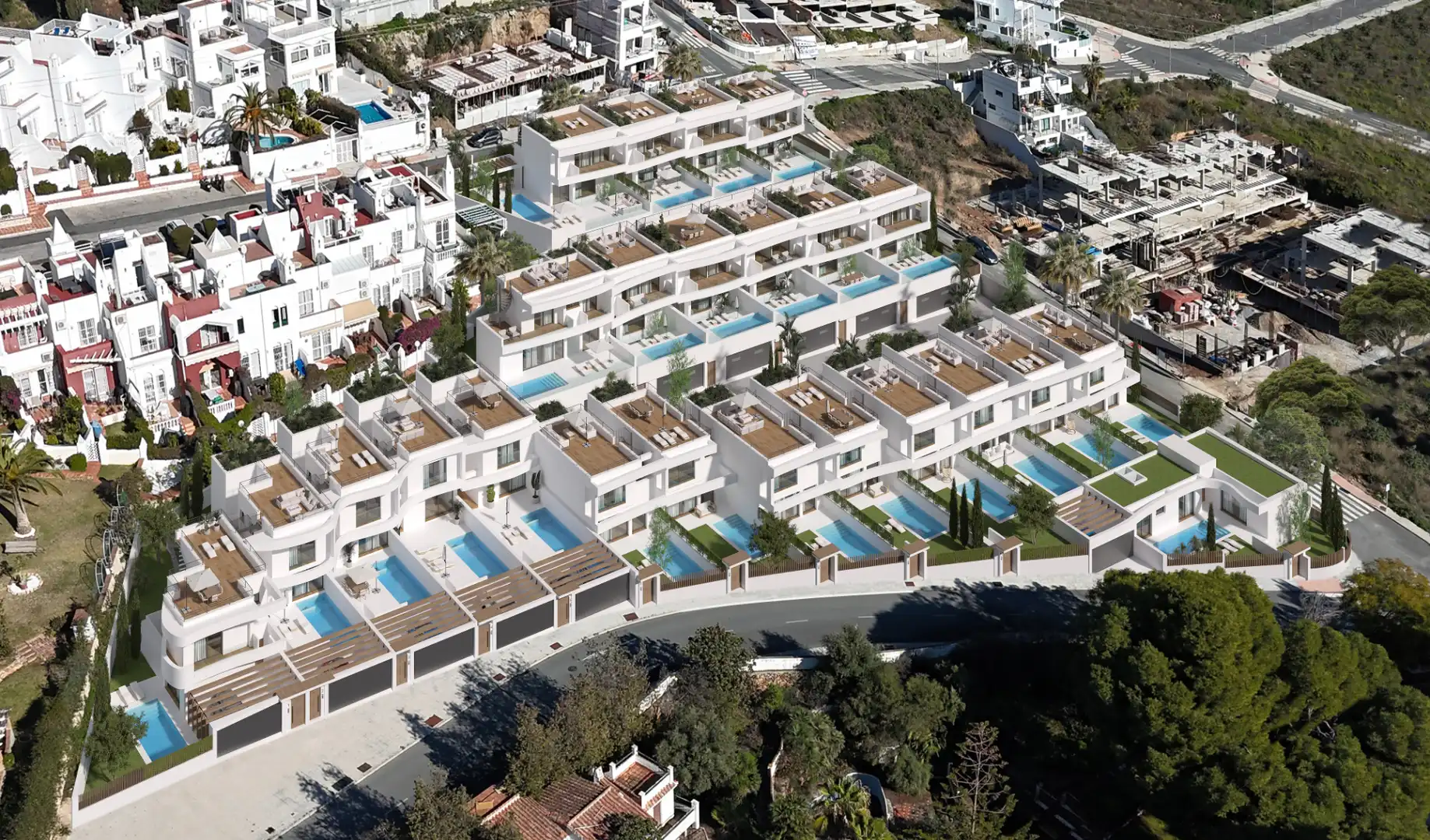 Vista exterior de Casa o chalet en venta en Nerja con Aire acondicionado, Calefacción y Jardín privado