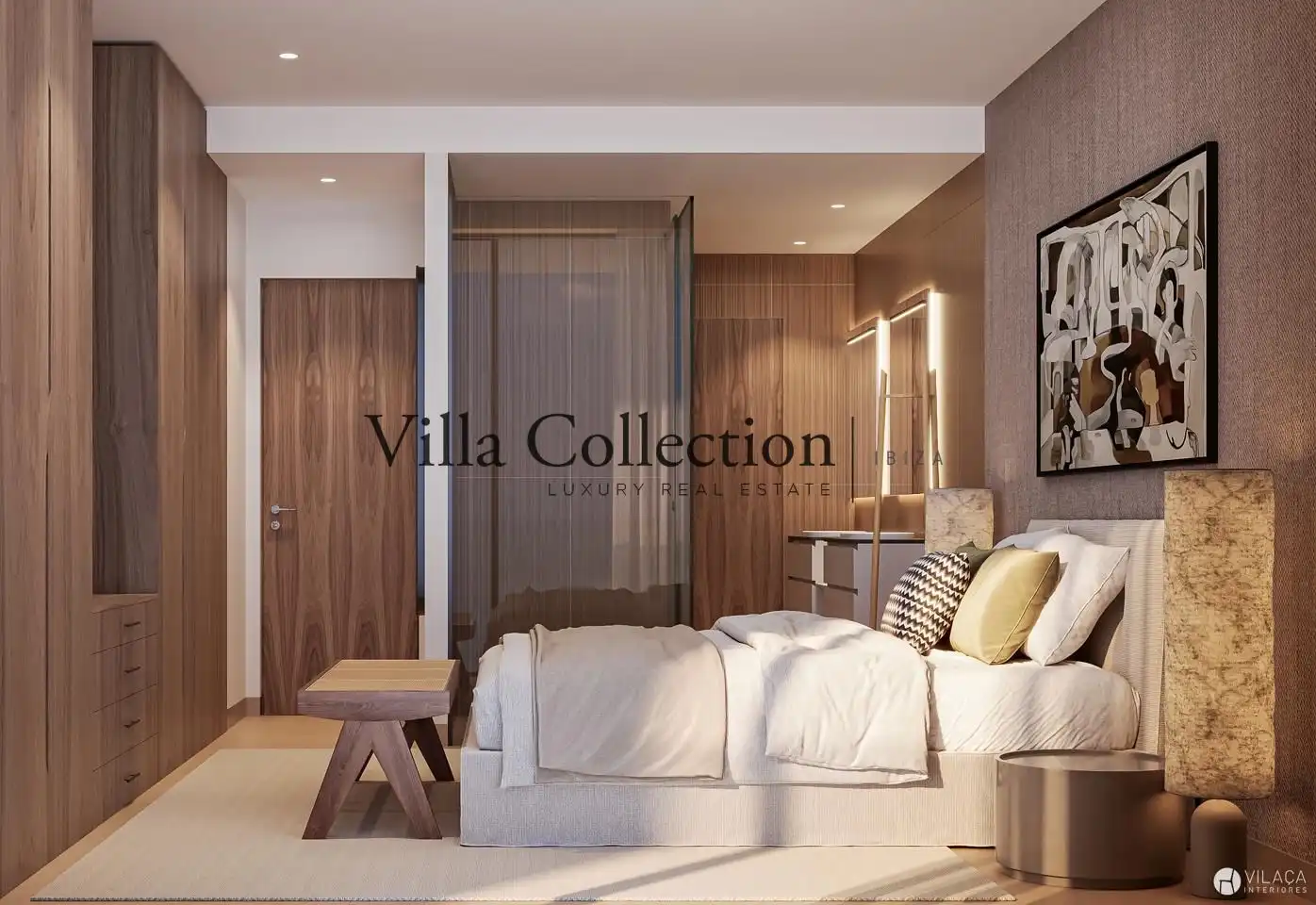 Bedroom of Houses for sale in Santa Eulària des Riu  with Air Conditioner, Heating and Terrace