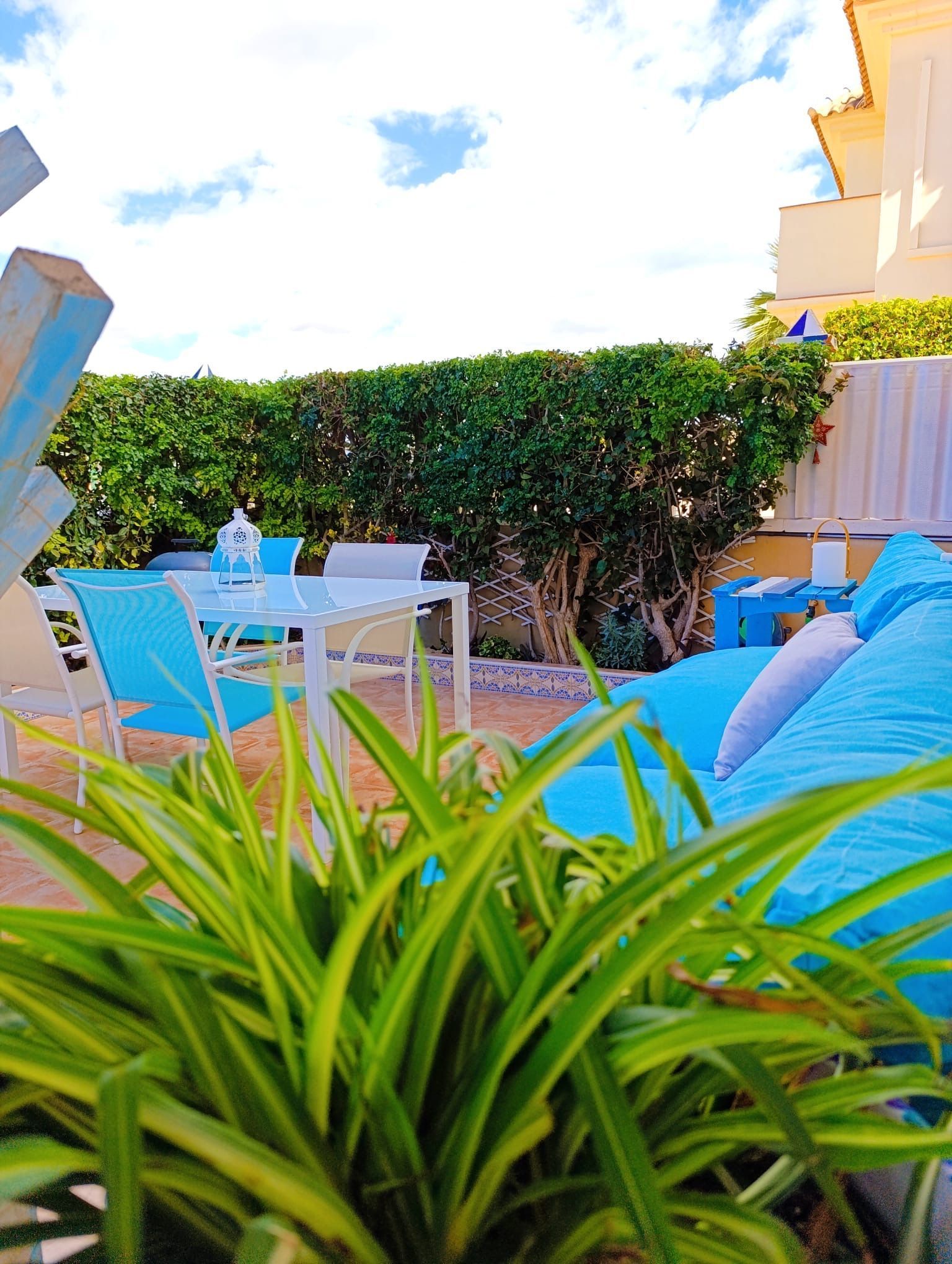 Terraza de Casa o chalet de alquiler en Santa Pola con Aire acondicionado, Calefacción y Jardín privado