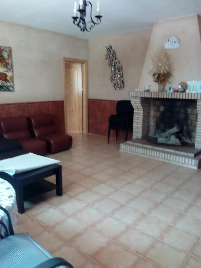 Living room of Houses for sale in El Robledo    with Heating, Private garden and Terrace