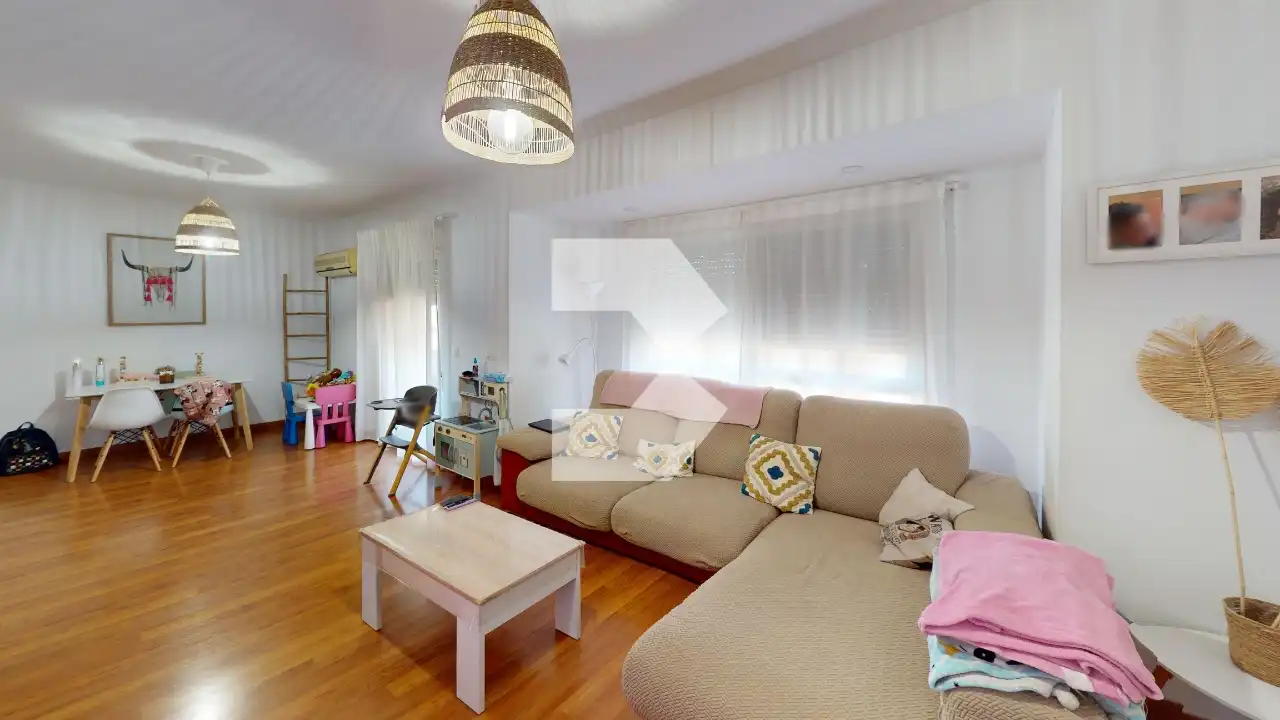 Living room of Flat for sale in Alicante / Alacant  with Air Conditioner, Parquet flooring and Terrace