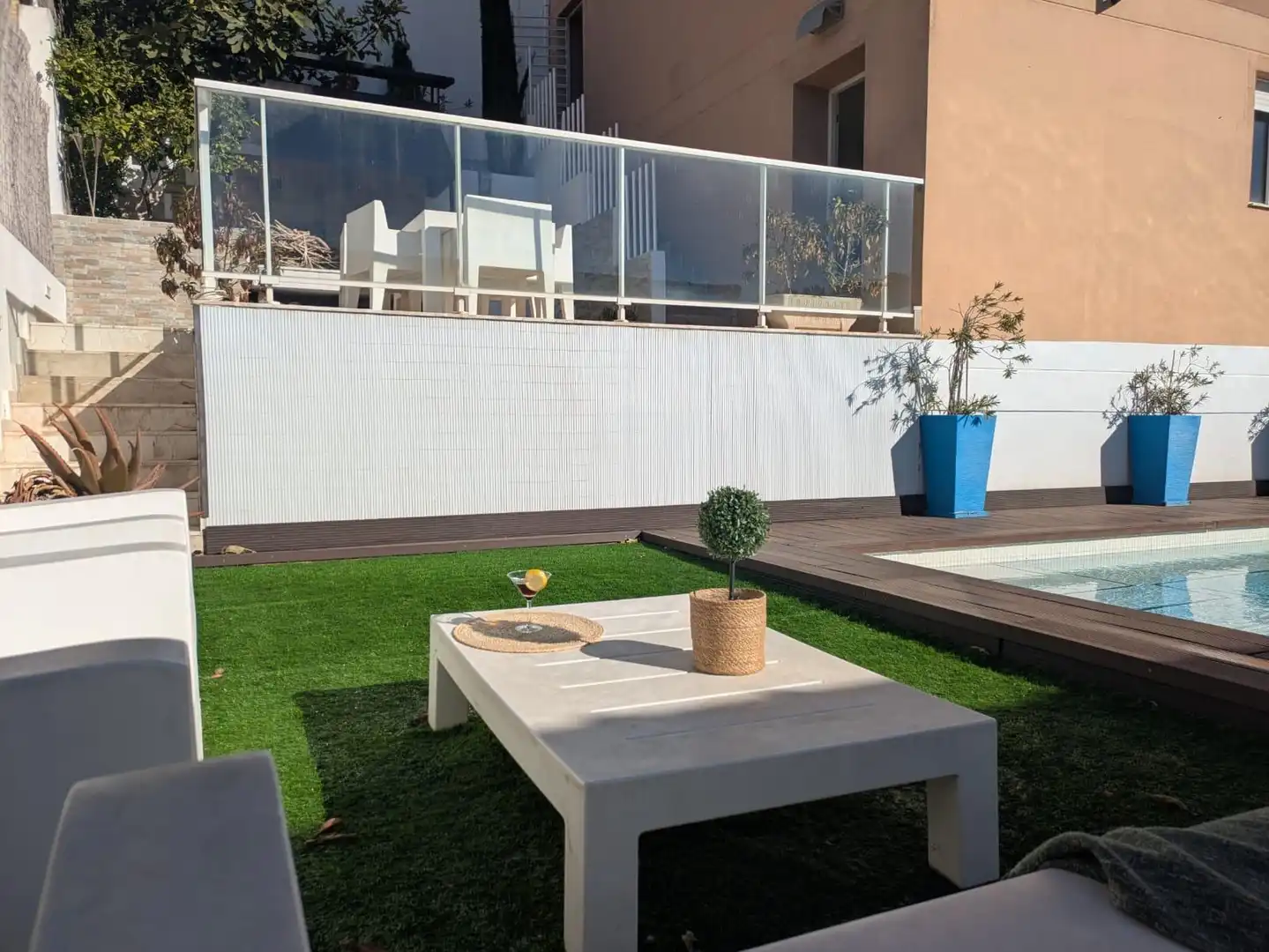 Terrassa de Casa o xalet en venda en Alzira amb Aire condicionat, Jardí privat i Parquet