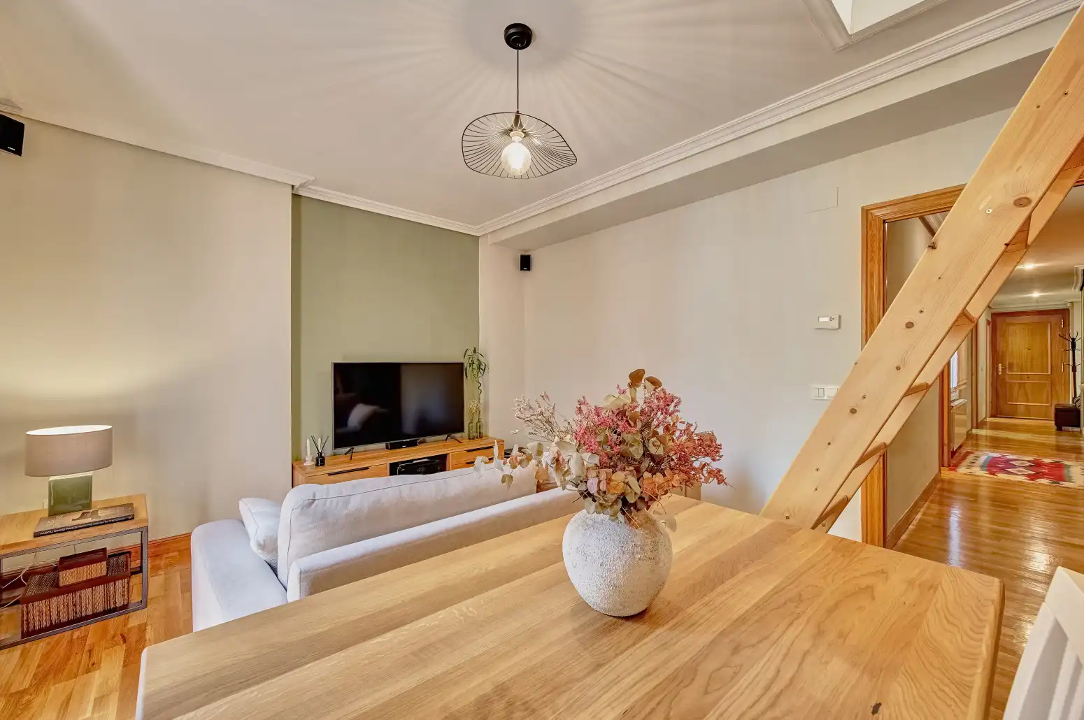 Wohnzimmer von Wohnung zum Verkauf in  Pamplona / Iruña mit Heizung und Parkett