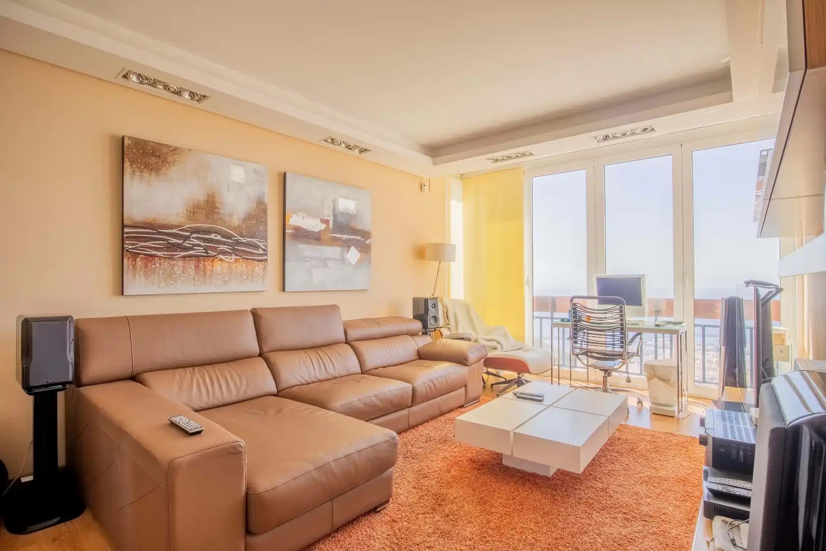 Living room of Flat for sale in Santa Cruz de Tenerife  with Air Conditioner, Furnished and Jacuzzi