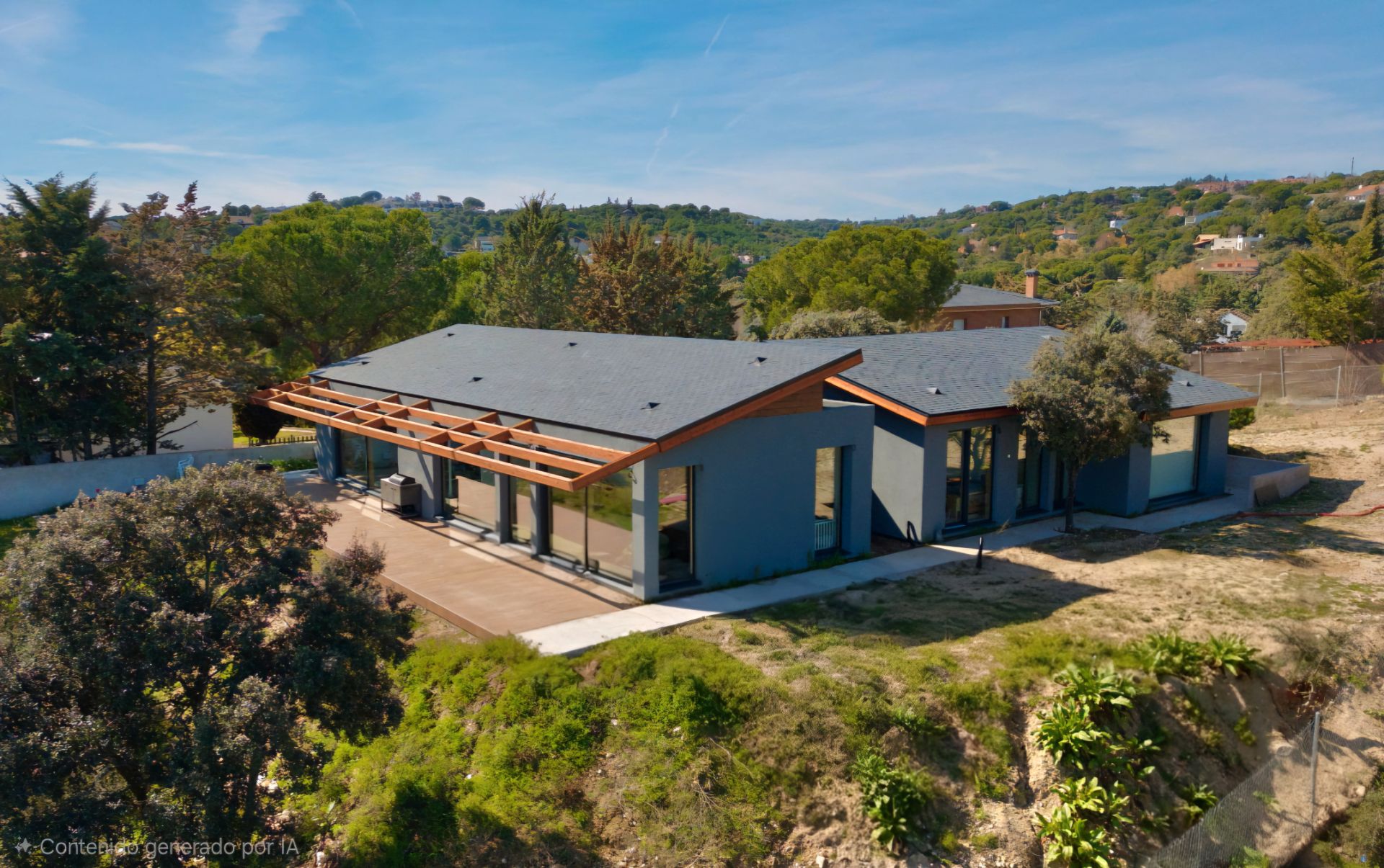 Vista exterior de Casa o chalet de alquiler en Valdemorillo con Aire acondicionado, Calefacción y Jardín privado