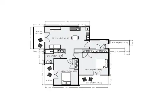Apartament de lloguer en Benalmádena amb Aire condicionat, Jardí privat i Piscina