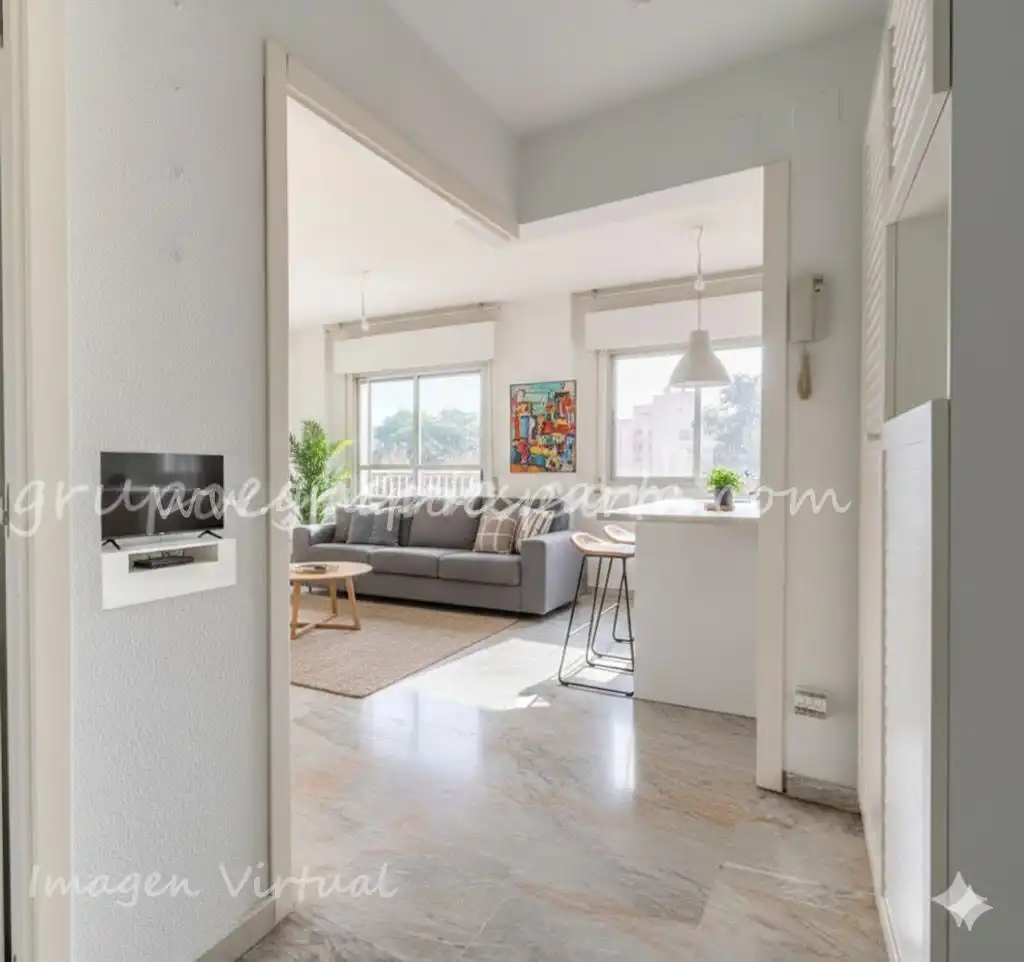 Living room of Flat for sale in Sevilla  with Air Conditioner and Balcony