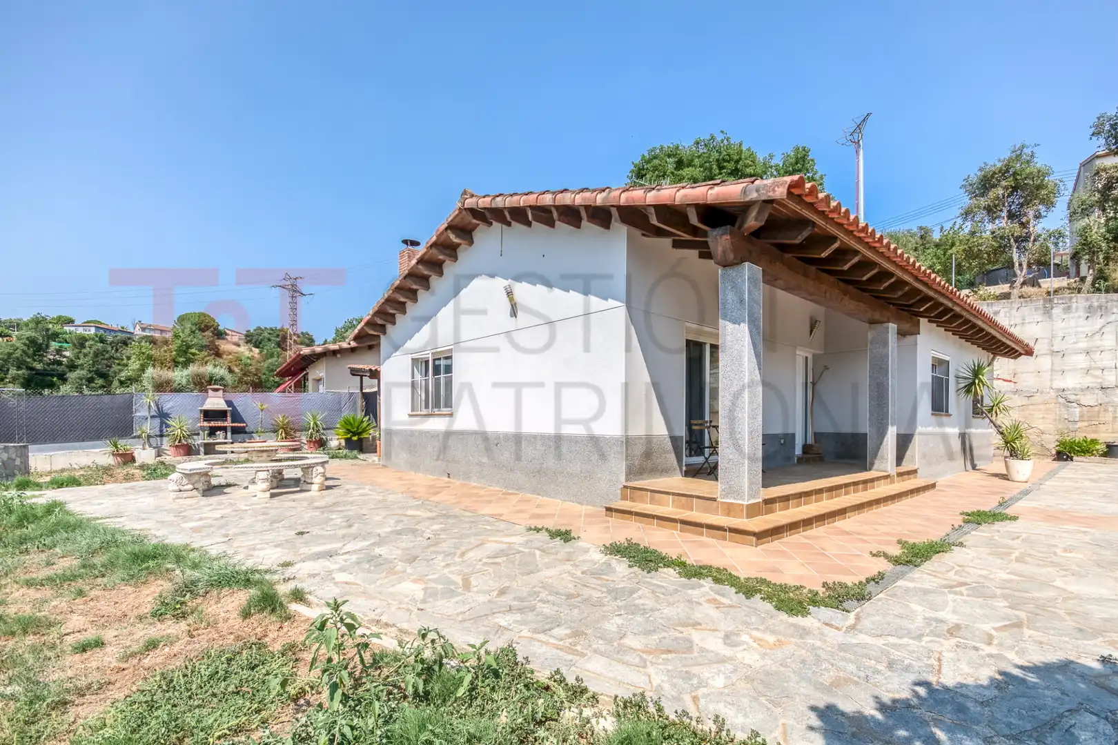 Vista exterior de Casa o xalet en venda en Gualba amb Calefacció, Jardí privat i Terrassa