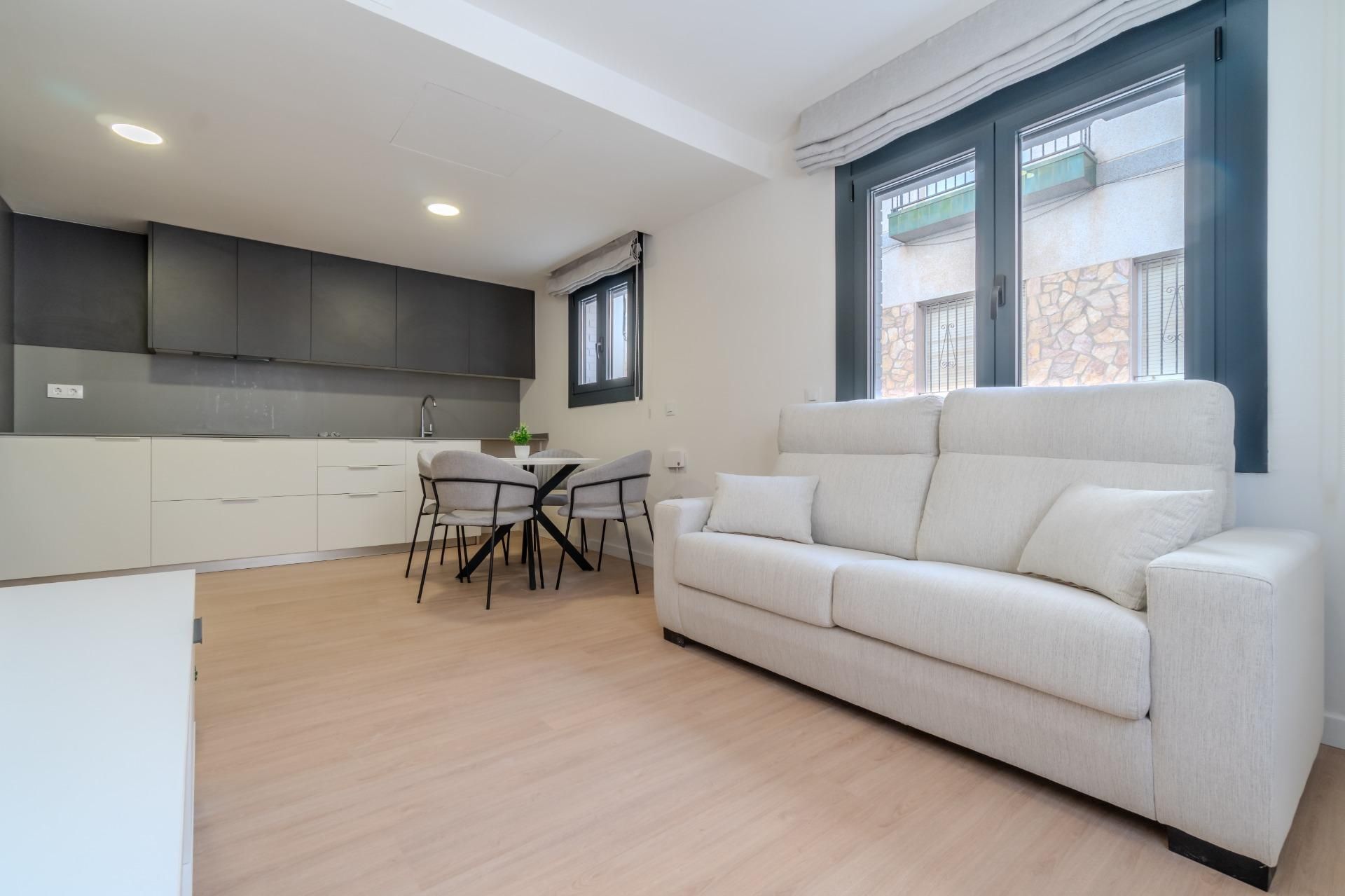 Living room of Flat for sale in Roses  with Air Conditioner, Heating and Parquet flooring