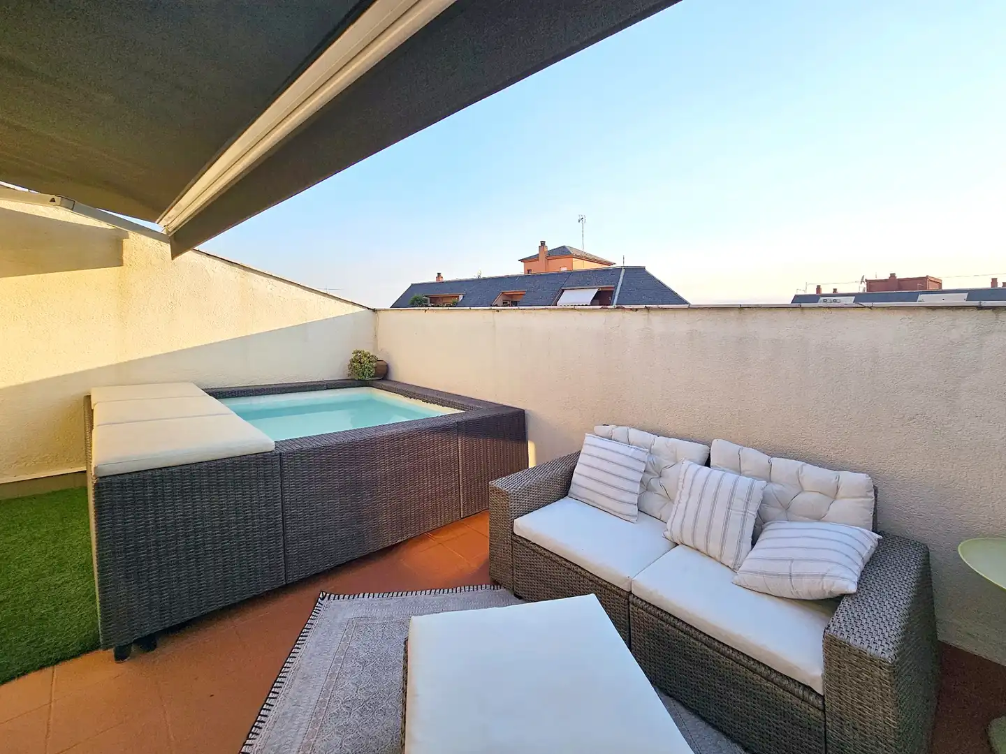 Terrassa de Casa adosada en venda en Granollers amb Aire condicionat, Calefacció i Jardí privat
