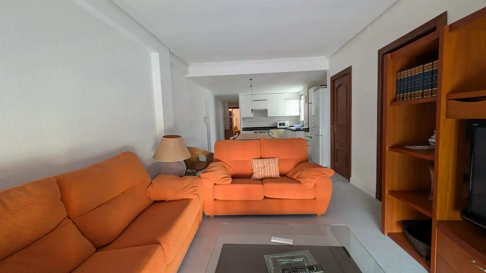 Living room of Flat for rent in Valencia  with Air Conditioner, Heating and Parquet flooring