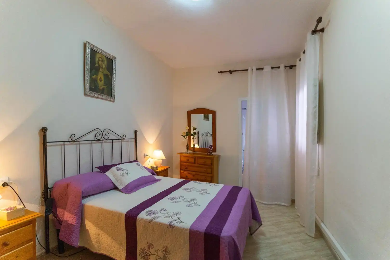 Schlafzimmer von Erdgeschoss zur Miete in Alhaurín El Grande mit Terrasse, Abstellraum und Möbliert