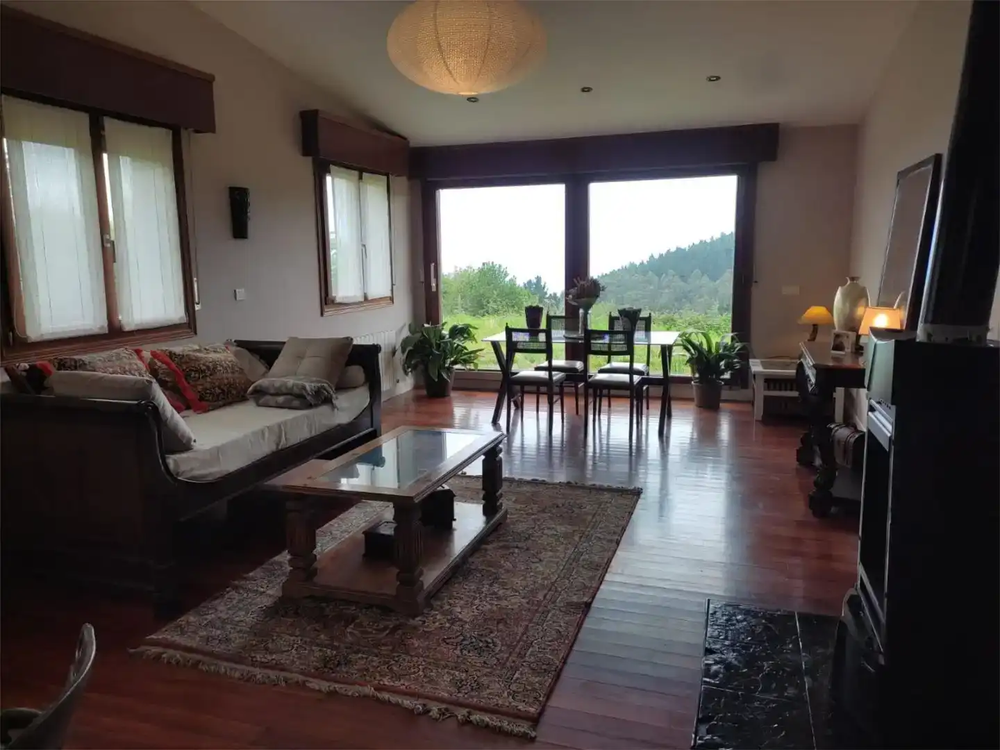Sala de estar de Casa o chalet en venta en Berriatua con Jardín privado, Parquet y Amueblado