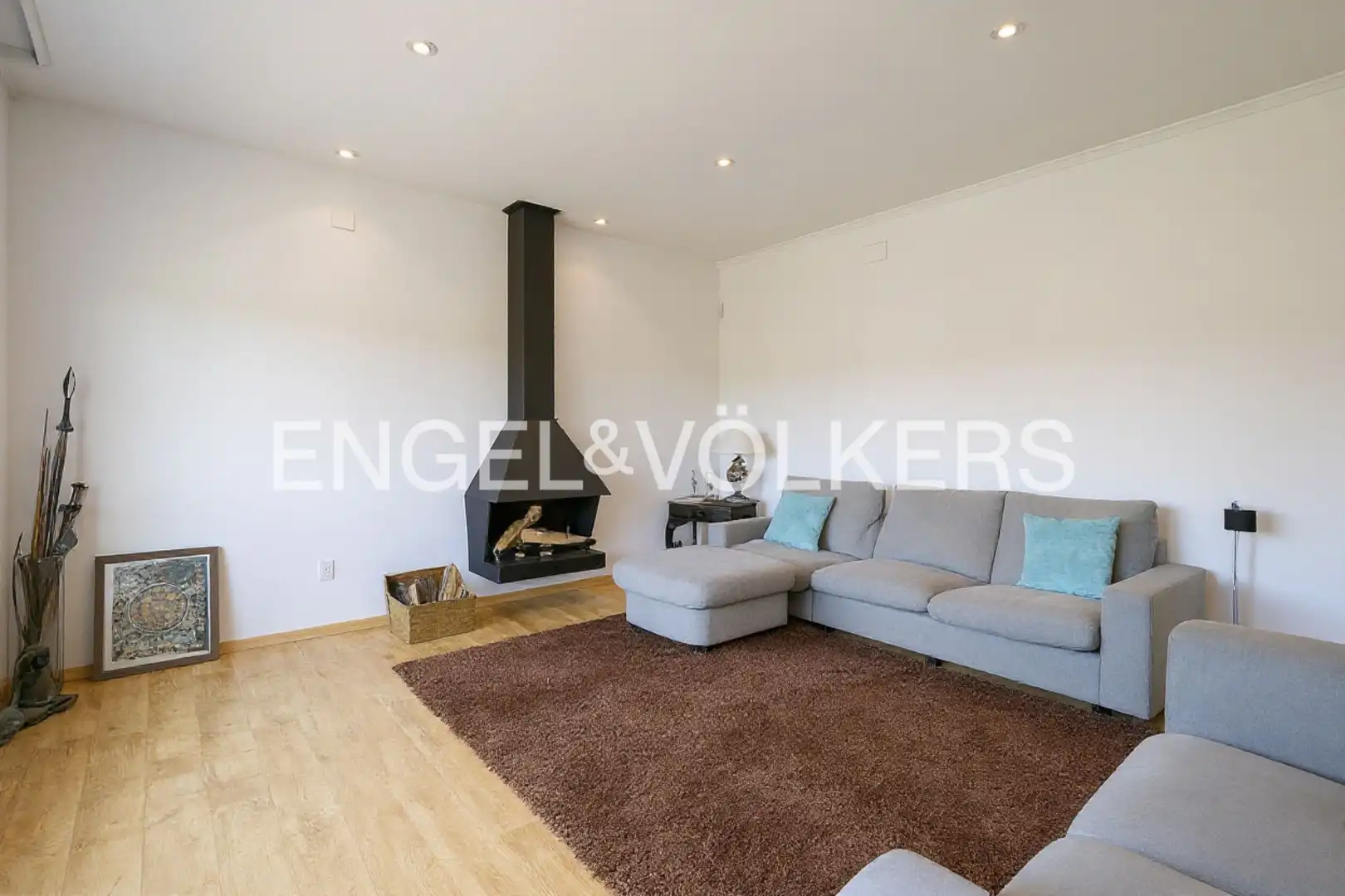 Sala de estar de Casa o chalet de alquiler en Esplugues de Llobregat con Aire acondicionado, Calefacción y Jardín privado