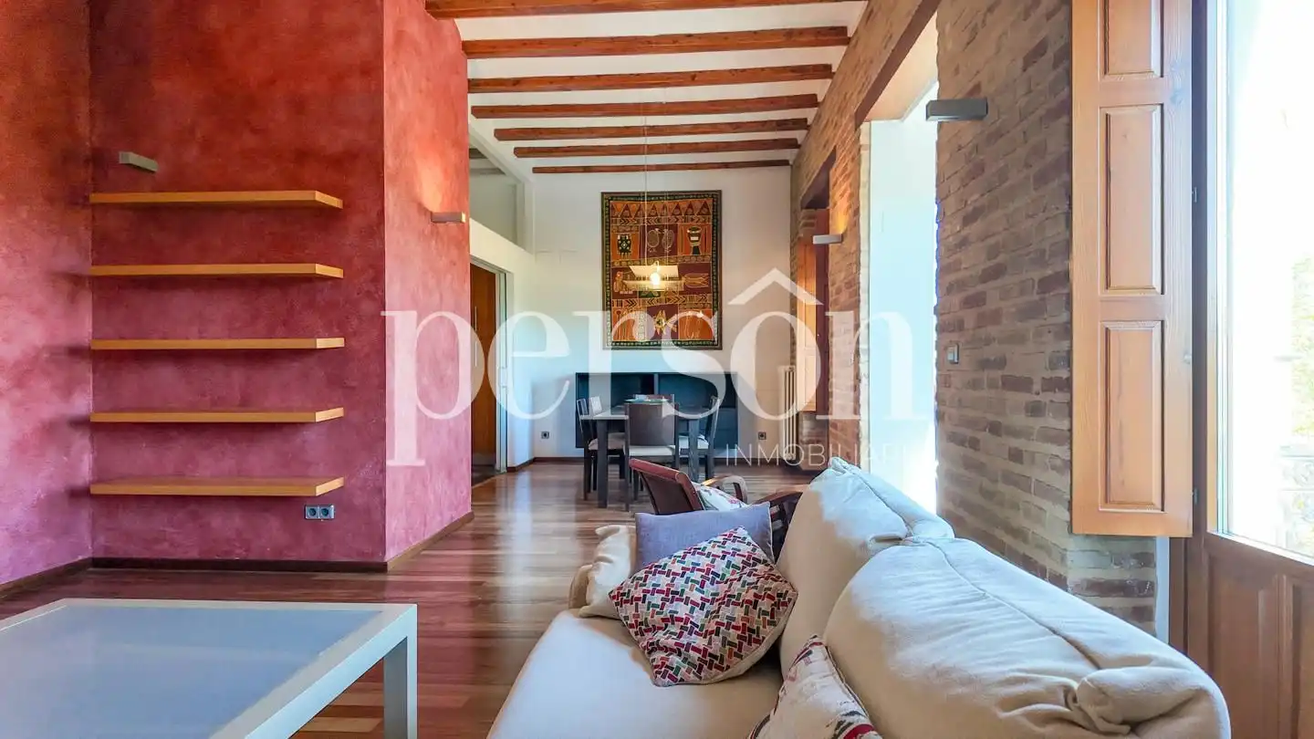 Living room of Flat for rent in  Valencia Capital  with Air Conditioner, Heating and Furnished