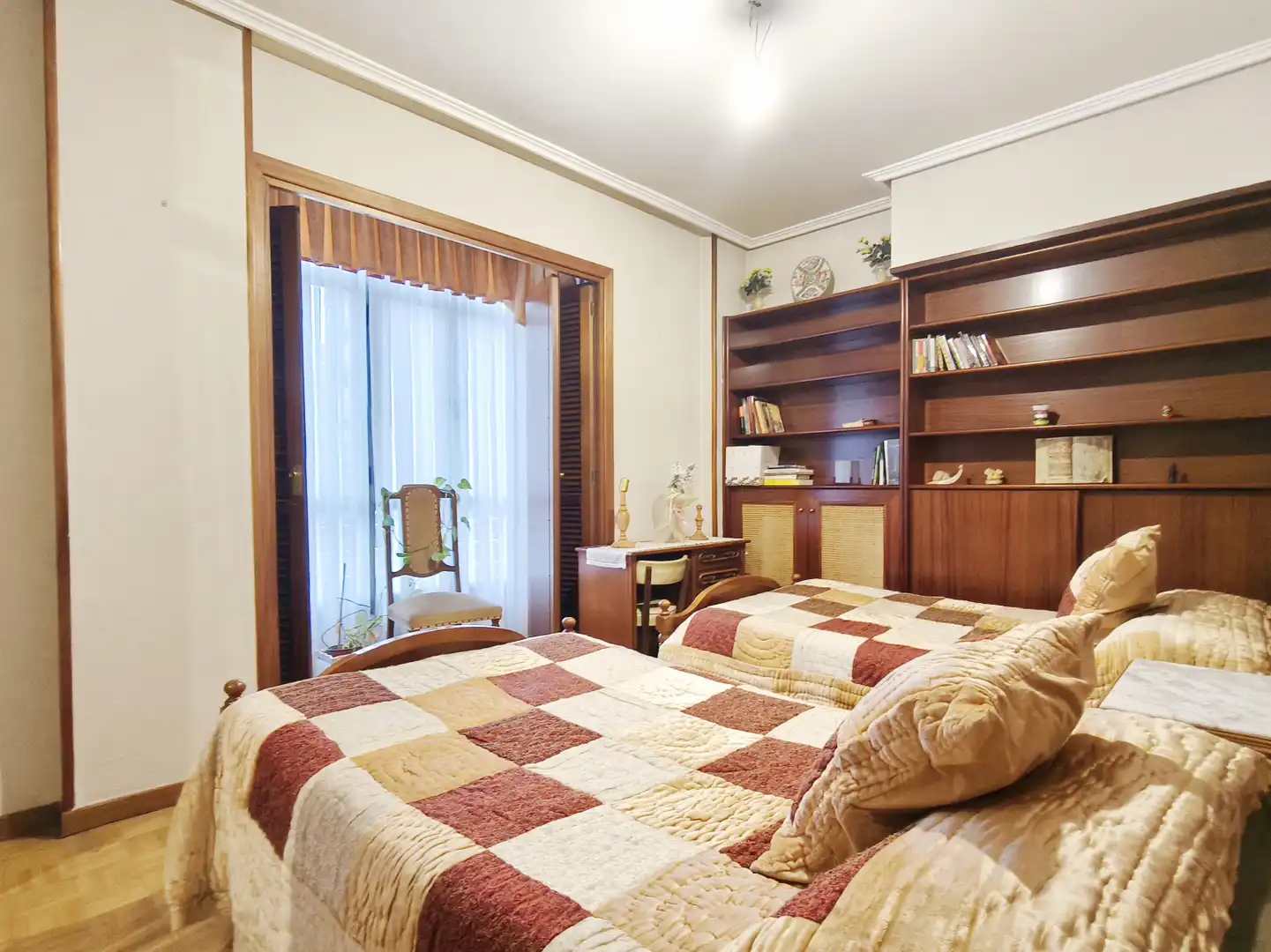 Bedroom of Flat for sale in  Logroño  with Heating, Parquet flooring and Terrace