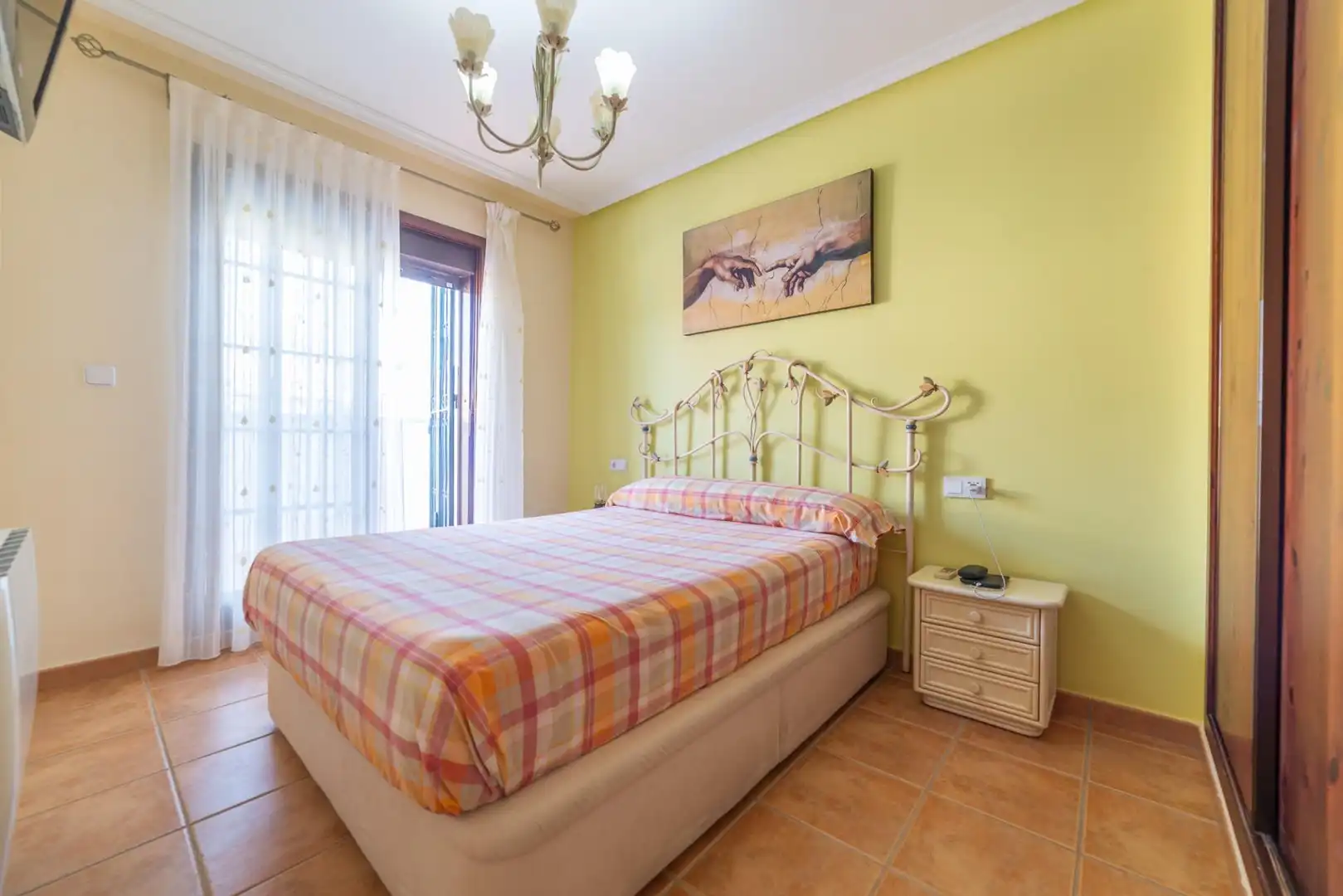 Schlafzimmer von Einfamilien-Reihenhaus zum Verkauf in San Javier mit Klimaanlage, Heizung und Privatgarten
