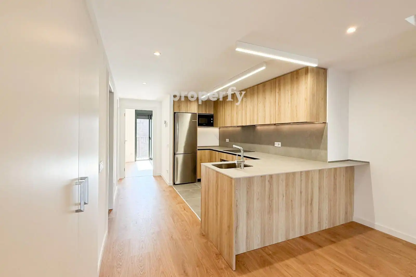 Küche von Maisonette zum Verkauf in Badalona mit Klimaanlage, Heizung und Parkett