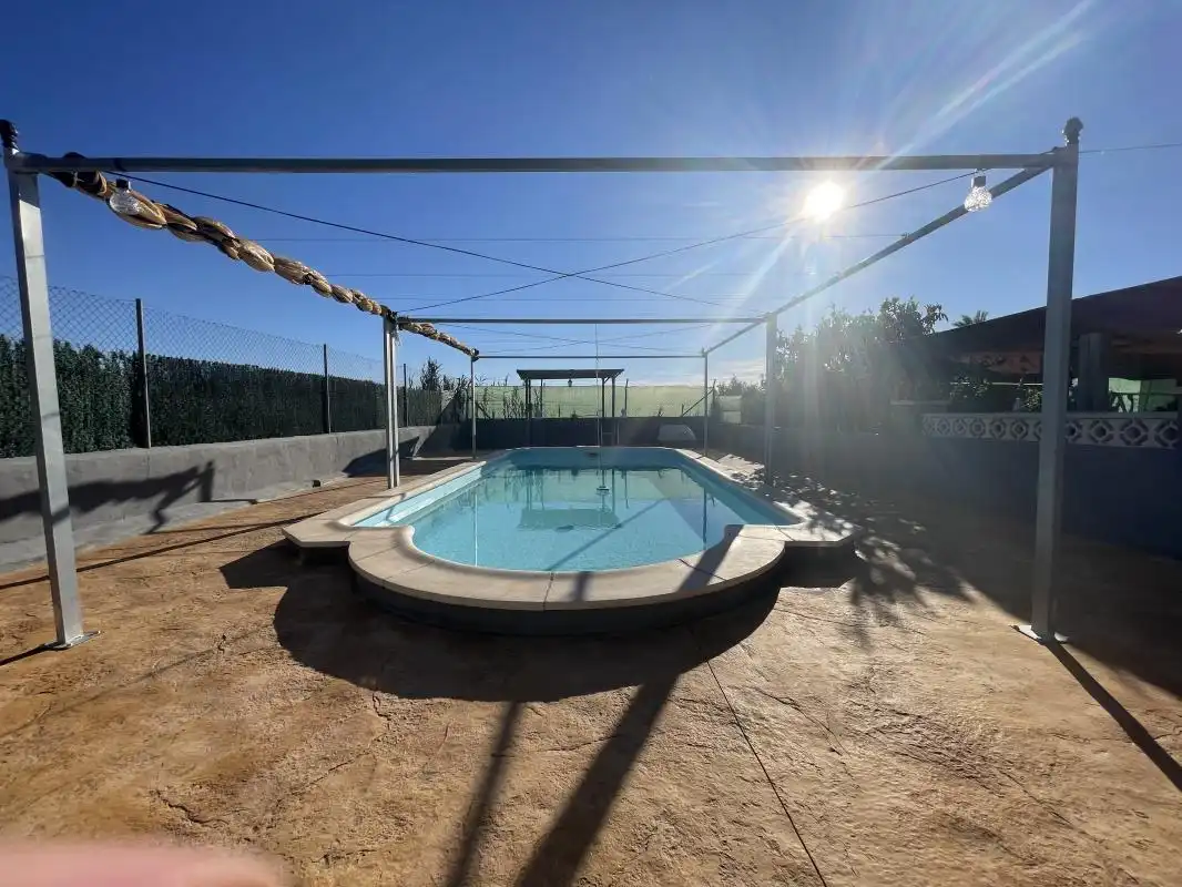 Swimming pool of Country homes for sale in Elche / Elx  with Air Conditioner, Heating and Private garden