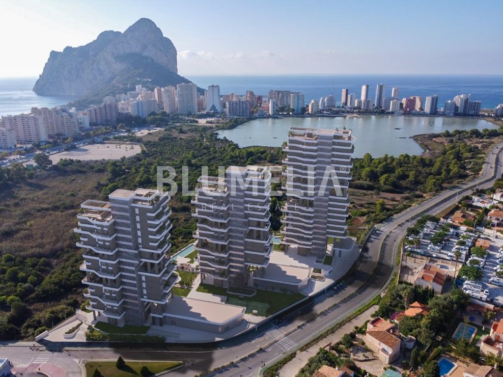 Exterior view of Apartment for sale in Calpe / Calp  with Air Conditioner, Heating and Private garden