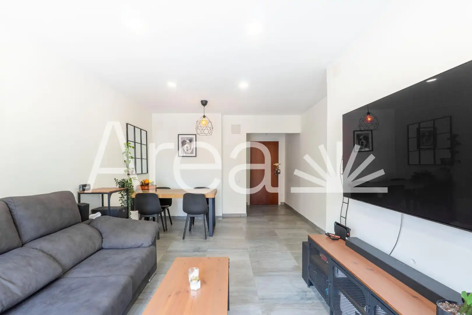 Sala de estar de Piso en venta en Mataró con Parquet y Balcón