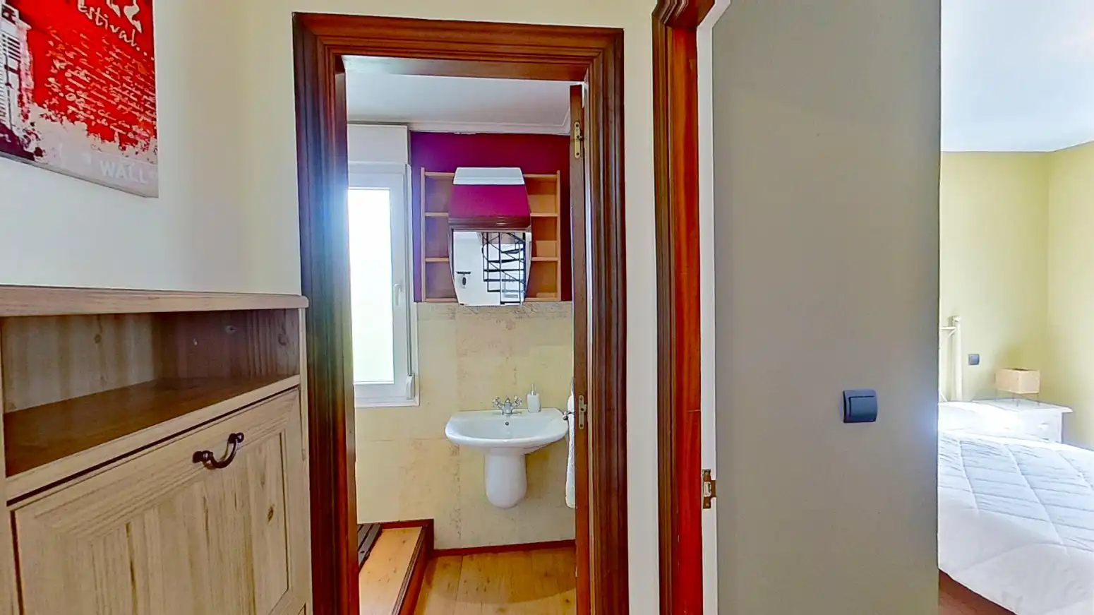 Bathroom of Flat for sale in Miengo  with Heating, Private garden and Parquet flooring