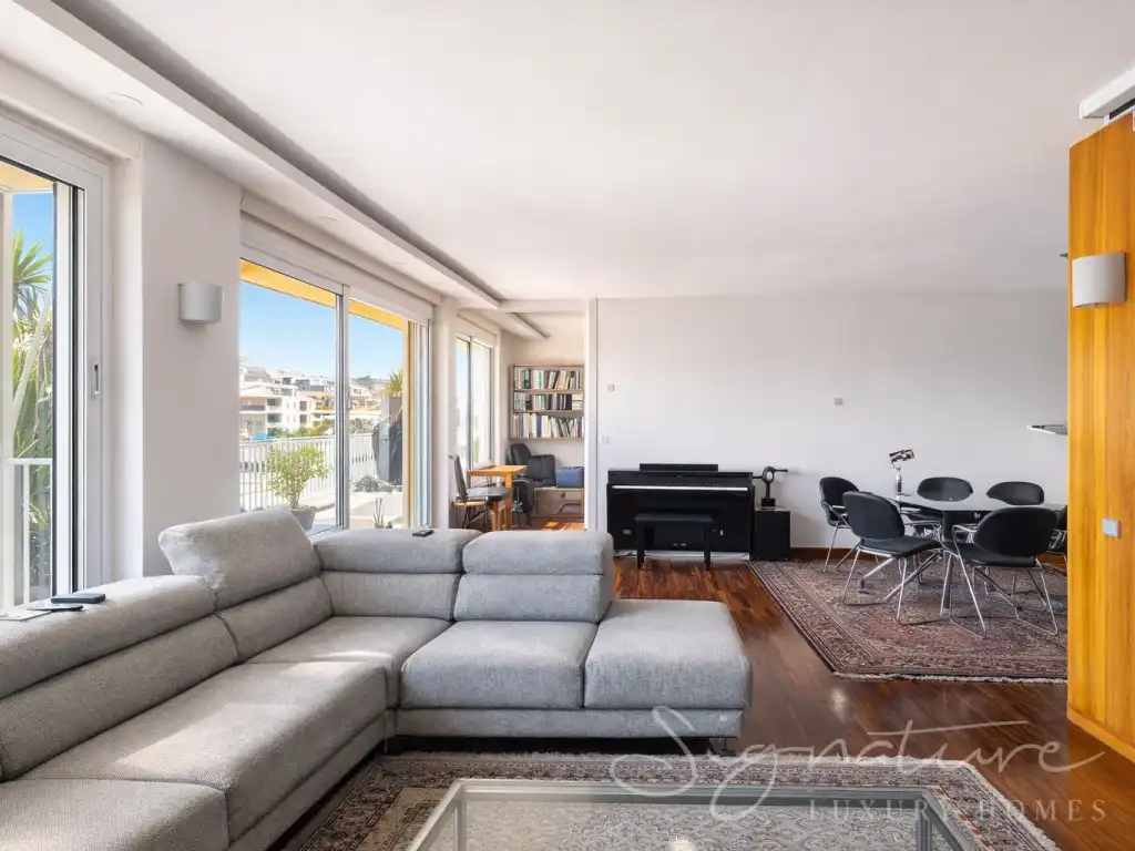 Sala d'estar de Pis de lloguer en Barcelona amb Aire condicionat, Terrassa i Moblat