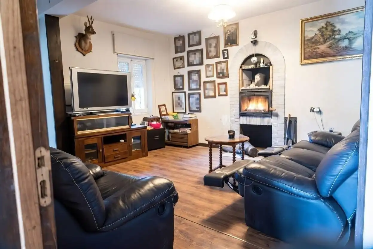 Living room of Houses for sale in Muros de Nalón  with Heating, Private garden and Terrace