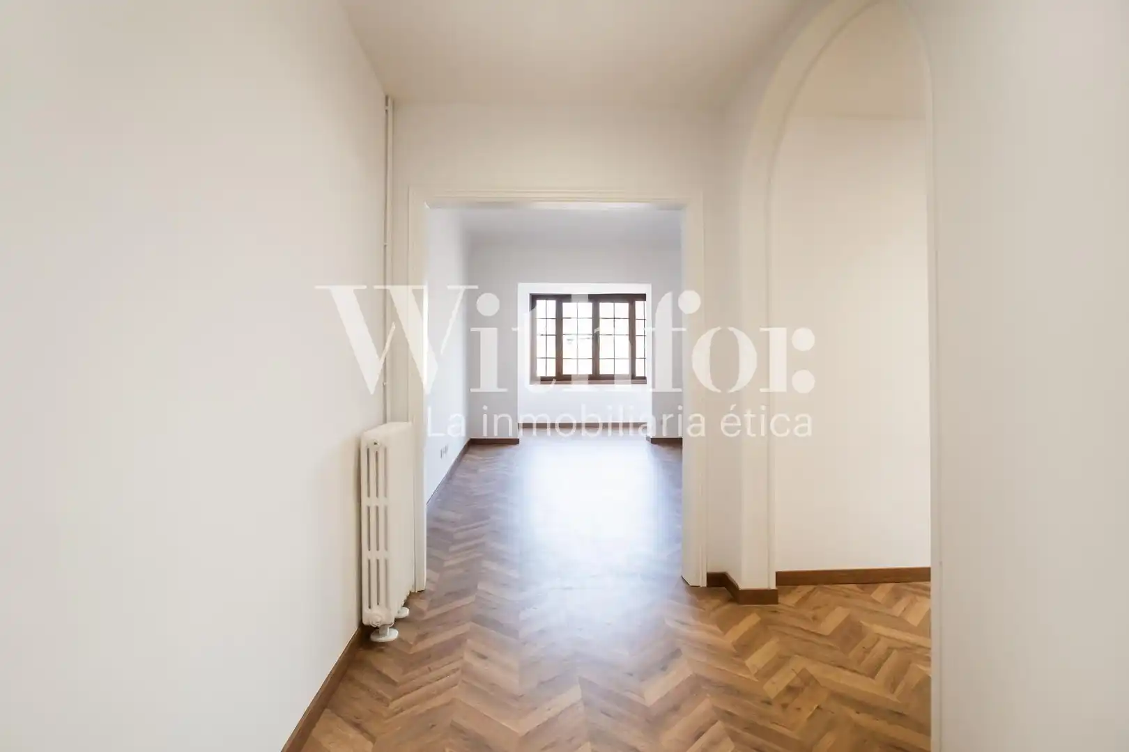 Sala de estar de Piso de alquiler en Barcelona con Aire acondicionado, Calefacción y Parquet