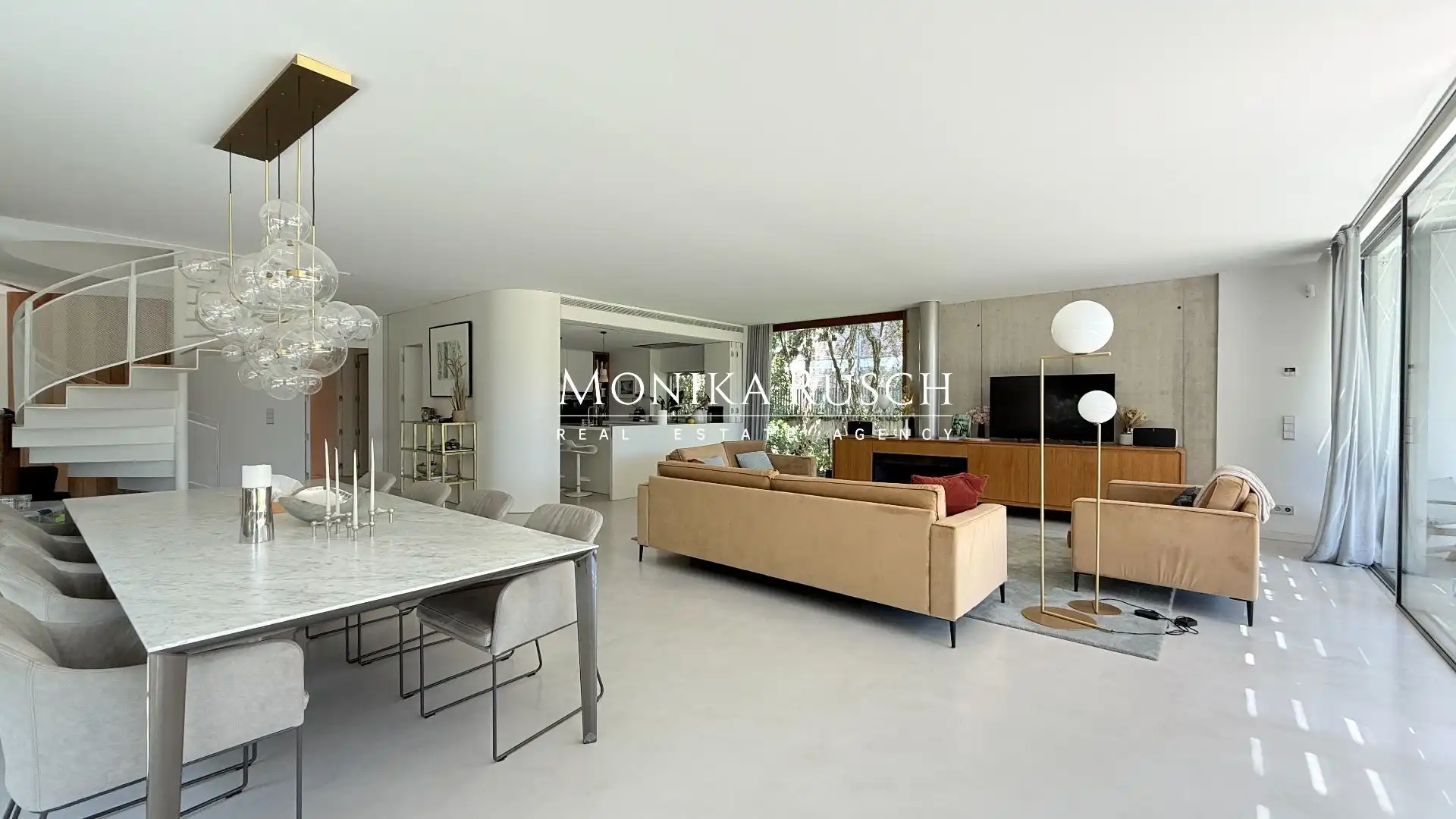 Living room of Houses for rent in Castelldefels  with Air Conditioner, Heating and Private garden
