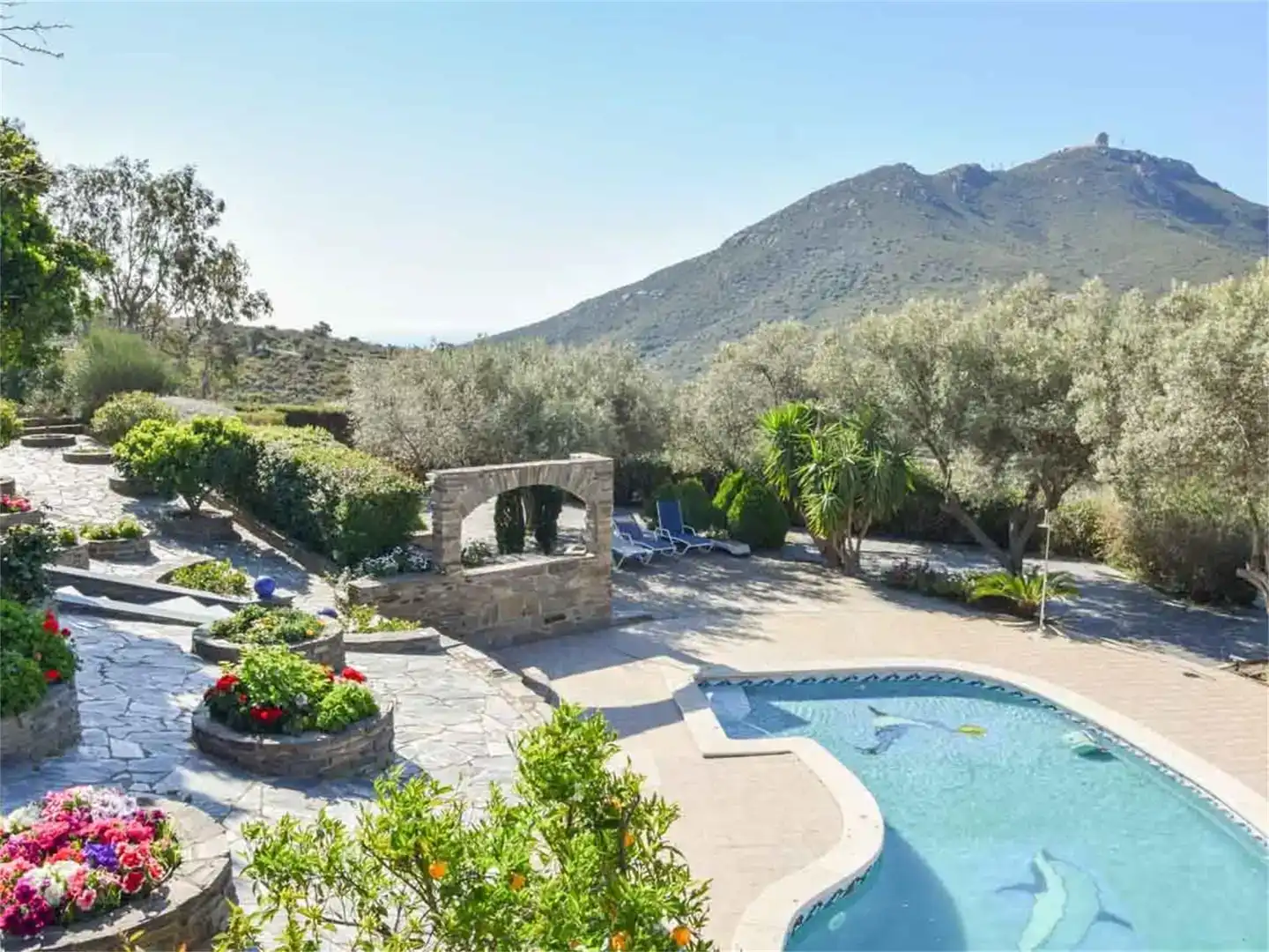 Jardí de Finca rústica en venda en Cadaqués amb Aire condicionat, Jardí privat i Piscina