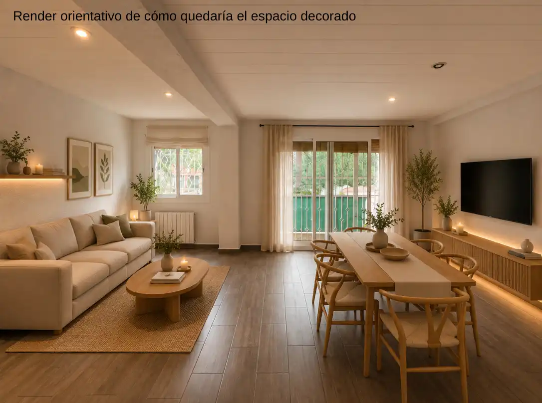 Sala d'estar de Pis en venda en Badalona amb Calefacció, Traster i Forn