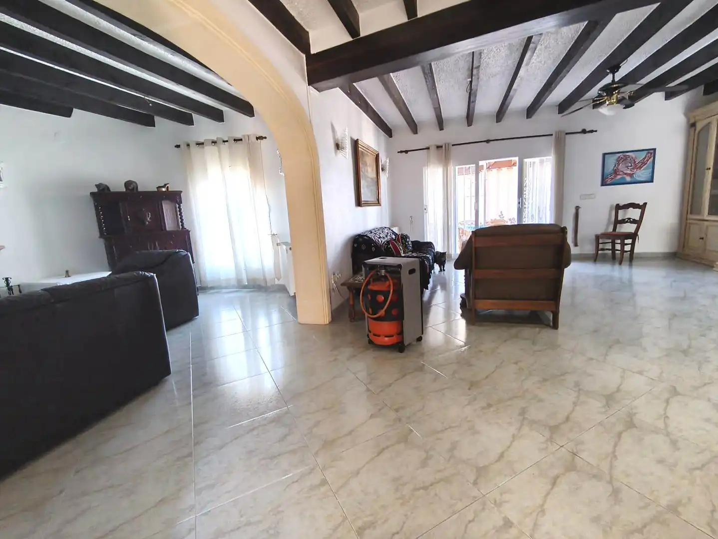 Sala de estar de Casa o chalet en venta en Benissa con Aire acondicionado, Piscina y Amueblado