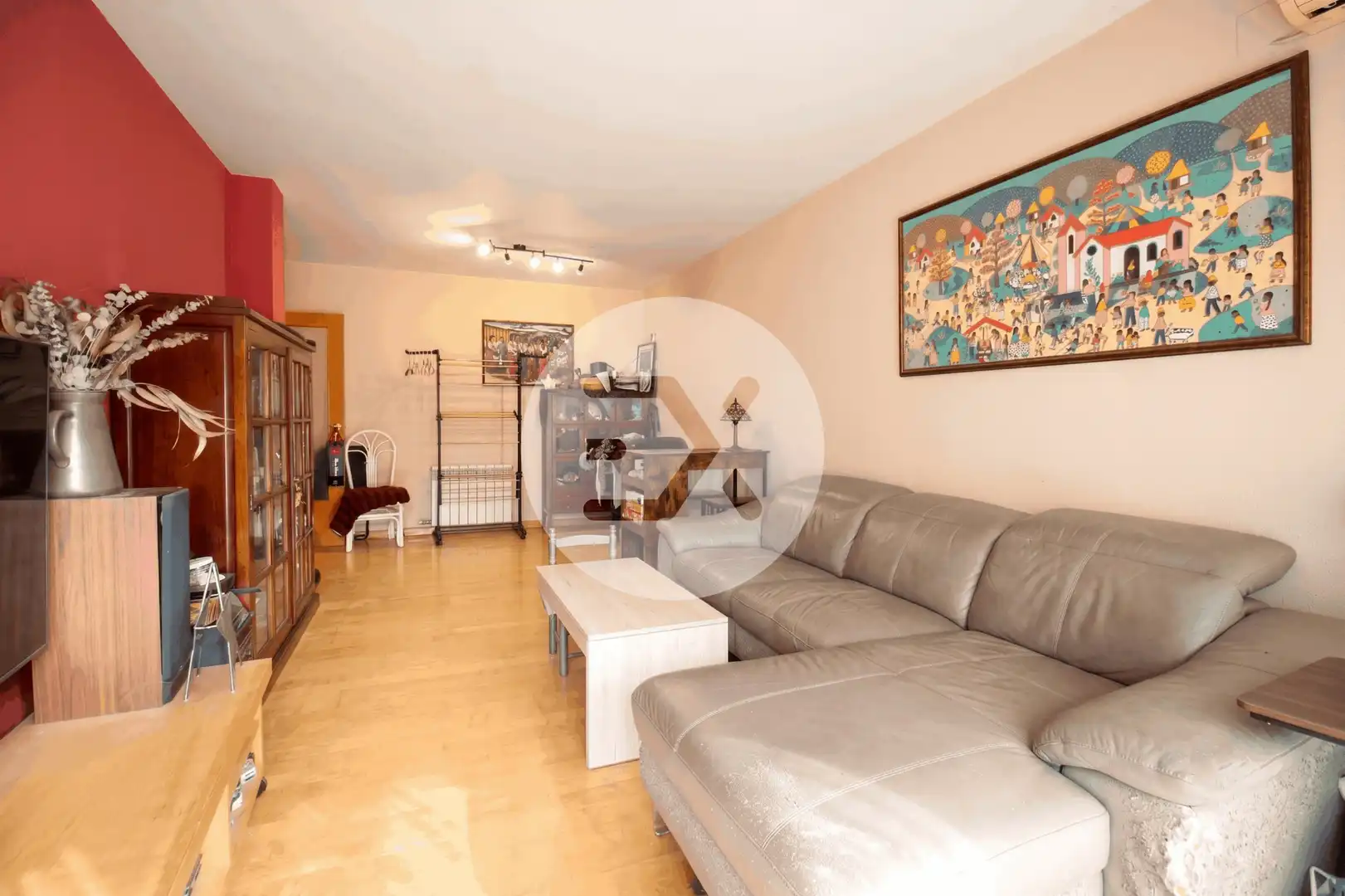 Living room of Flat for sale in Castelldefels  with Heating, Parquet flooring and Terrace