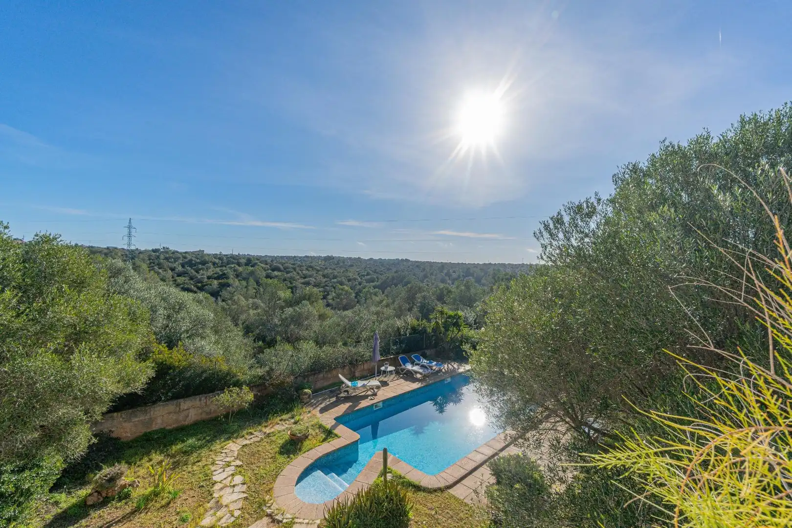 Piscina de Casa o xalet en venda en Marratxí amb Aire condicionat, Calefacció i Jardí privat