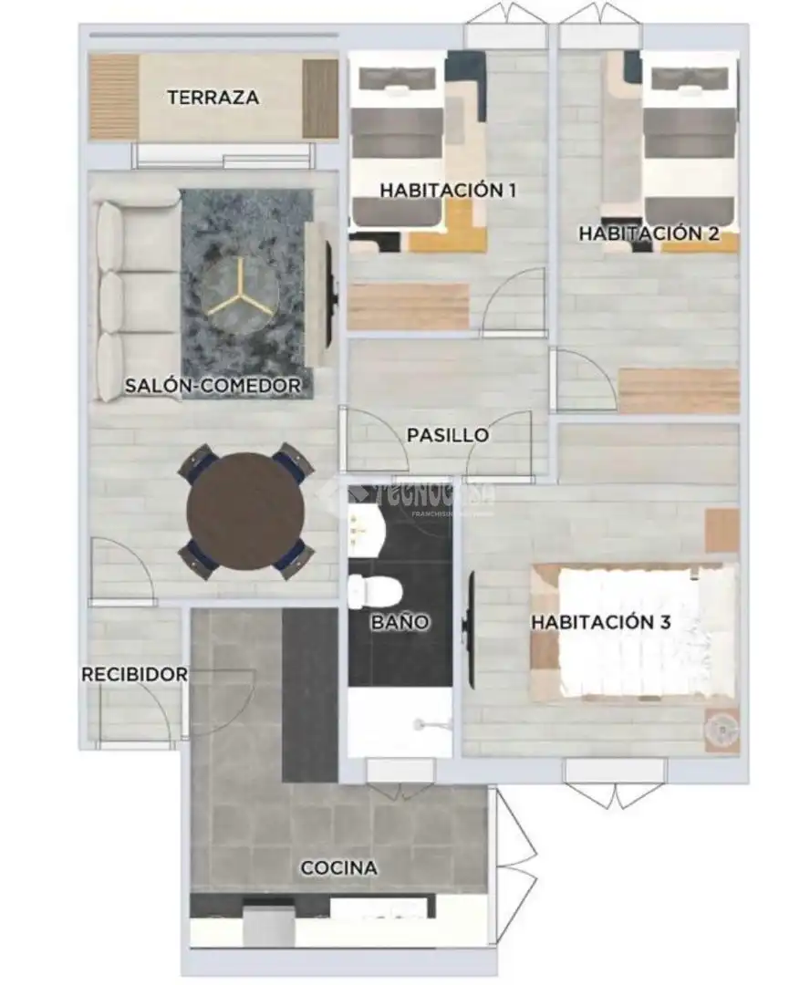 Wohnung zum Verkauf in Fuenlabrada mit Klimaanlage, Parkett und Terrasse
