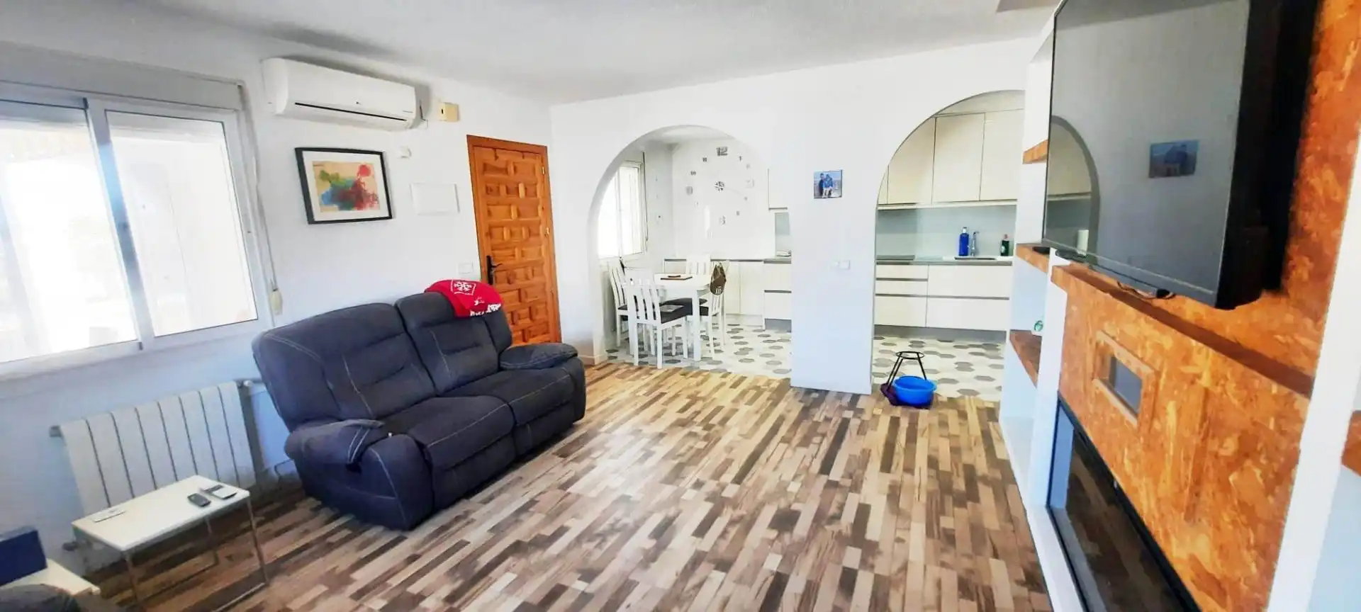 Sala de estar de Casa o chalet en venta en Mazarrón con Aire acondicionado, Calefacción y Jardín privado