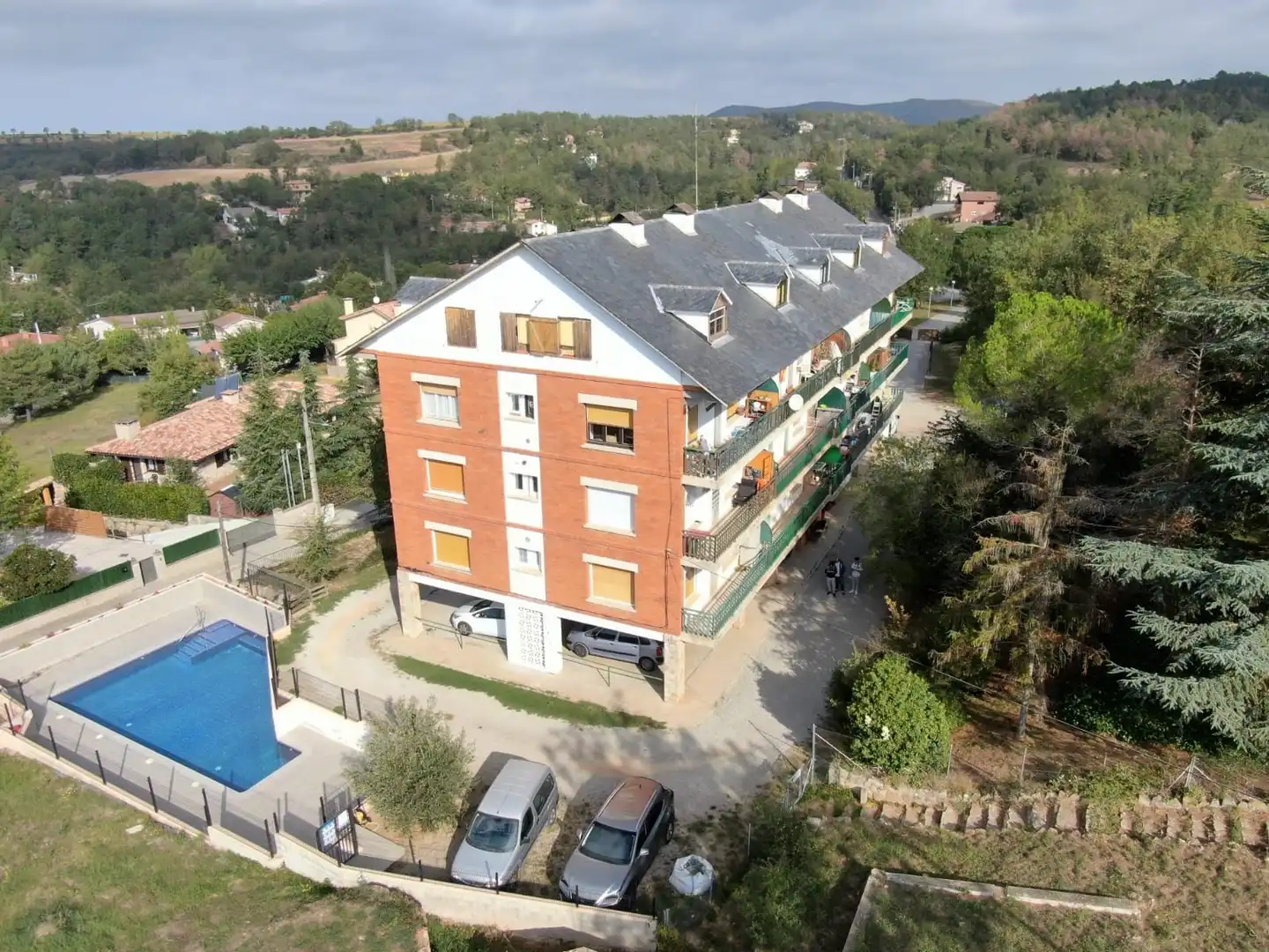 Vista exterior de Piso en venta en Moià con Calefacción, Amueblado y Piscina comunitaria