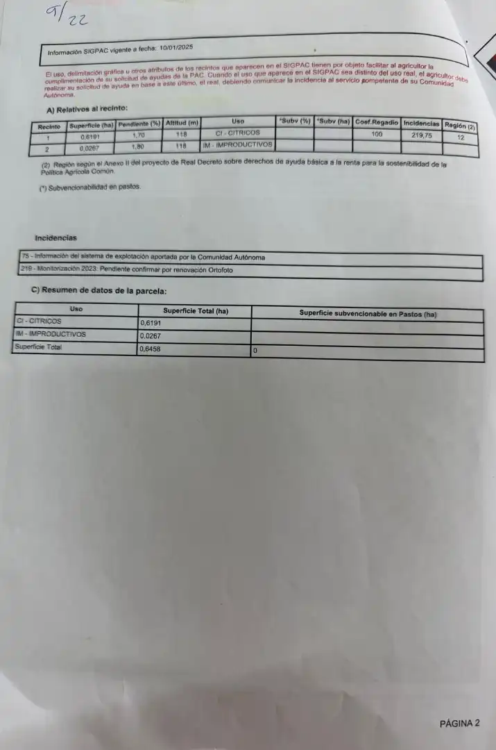 Terreno rústico en venta en Partidas de interior - Zona Rústica, imagen 2