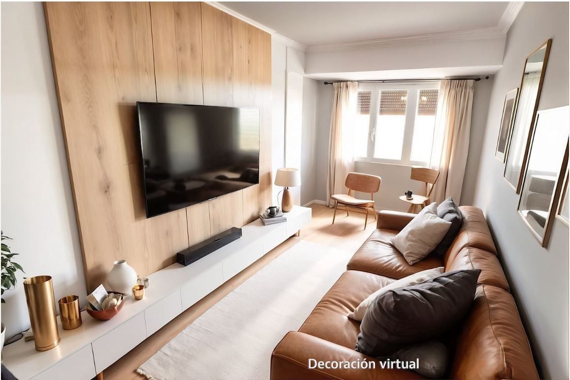 Sala de estar de Piso en venta en Vitoria - Gasteiz con Calefacción, Parquet y Trastero
