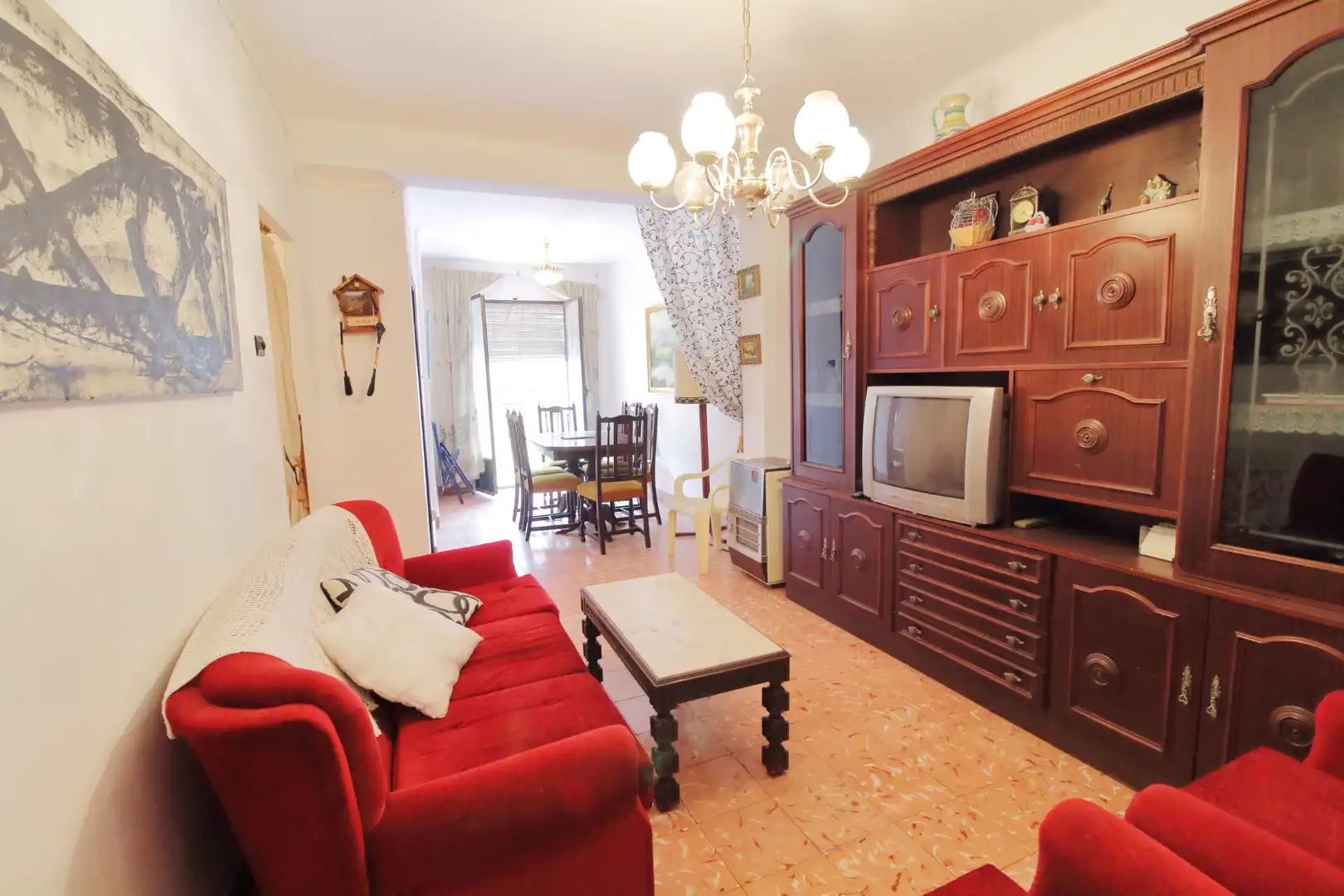 Sala de estar de Piso en venta en Corbera con Amueblado y Balcón
