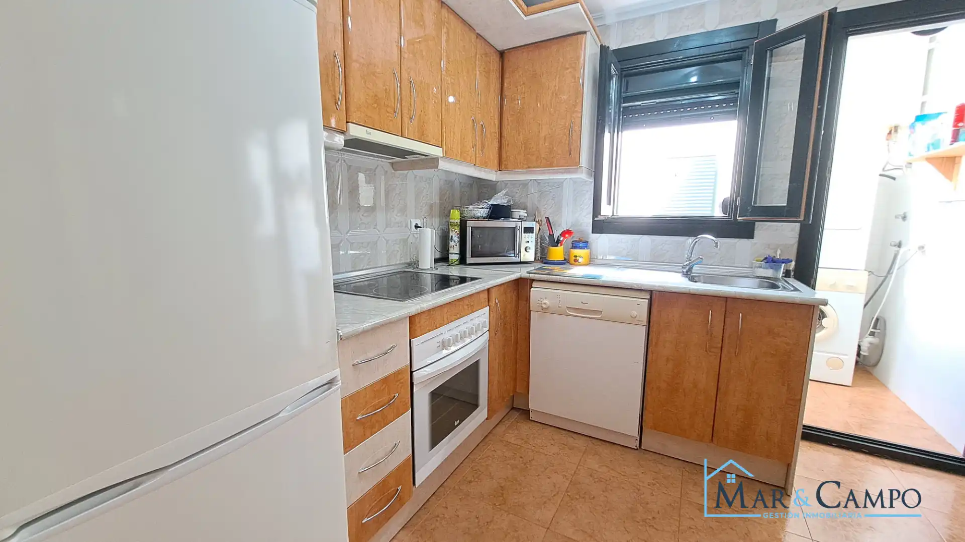 Kitchen of Flat for sale in Los Alcázares  with Terrace, Furnished and Balcony