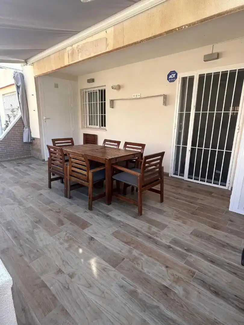 Terrasse von Erdgeschoss zur Miete in Pilar de la Horadada mit Klimaanlage