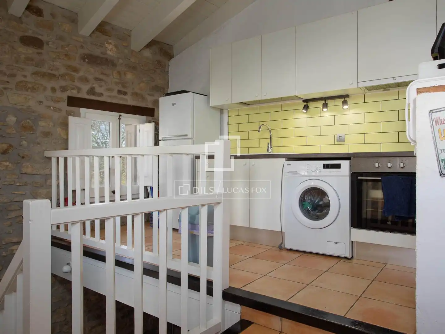 Cocina de Finca rústica en venta en Santa Pau con Jardín privado, Terraza y Trastero